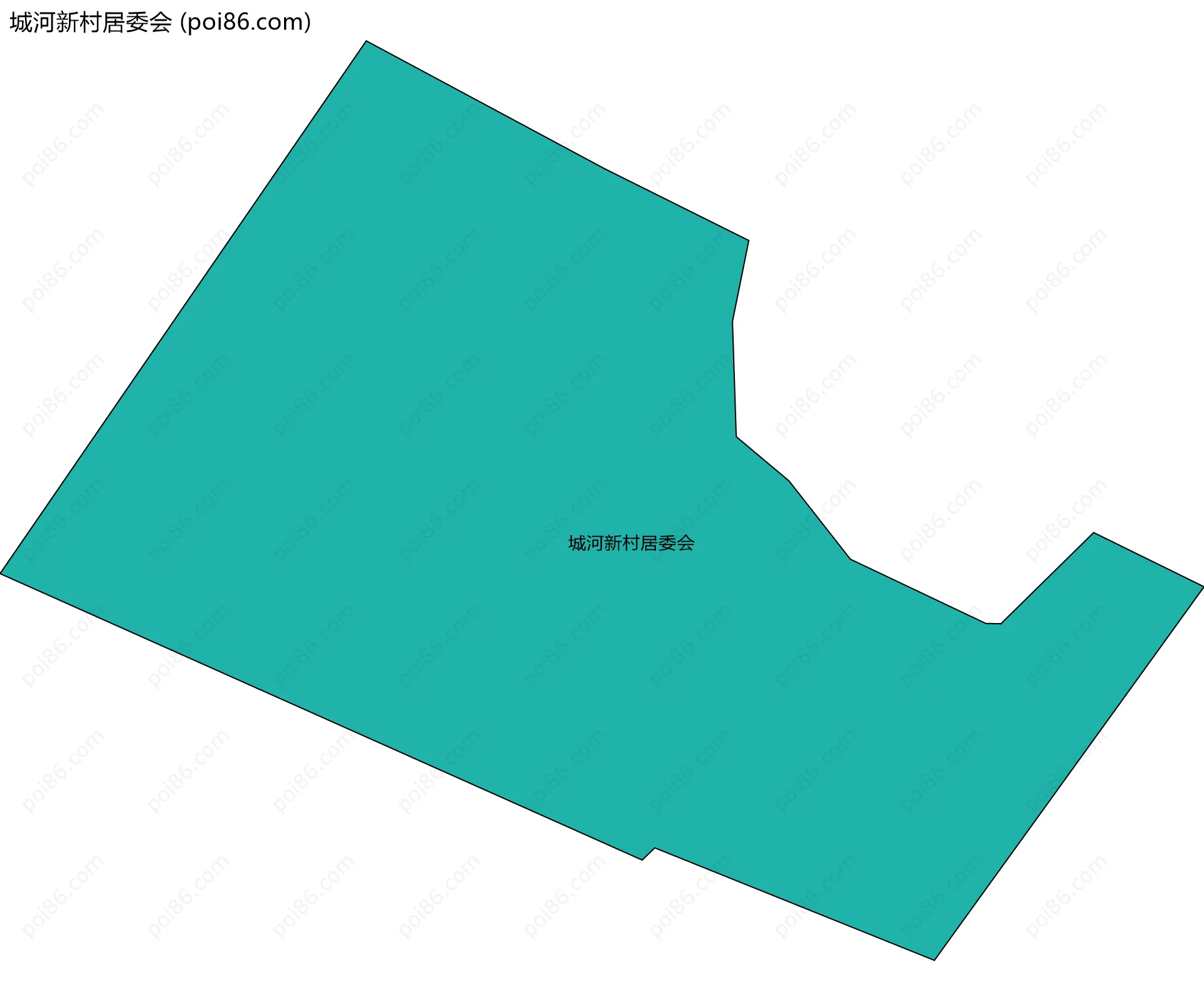 城河新村居委会边界地图