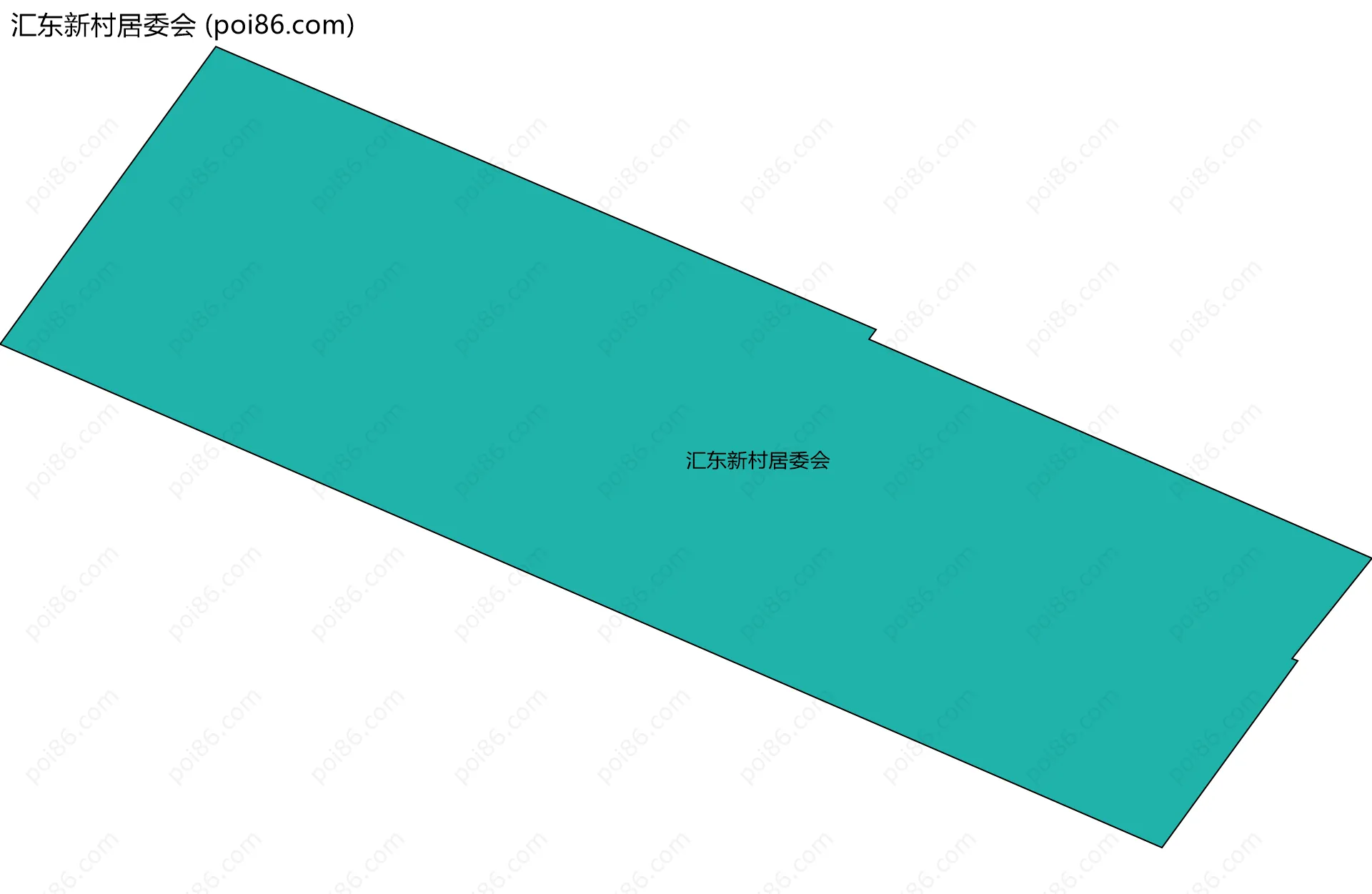 汇东新村居委会边界地图