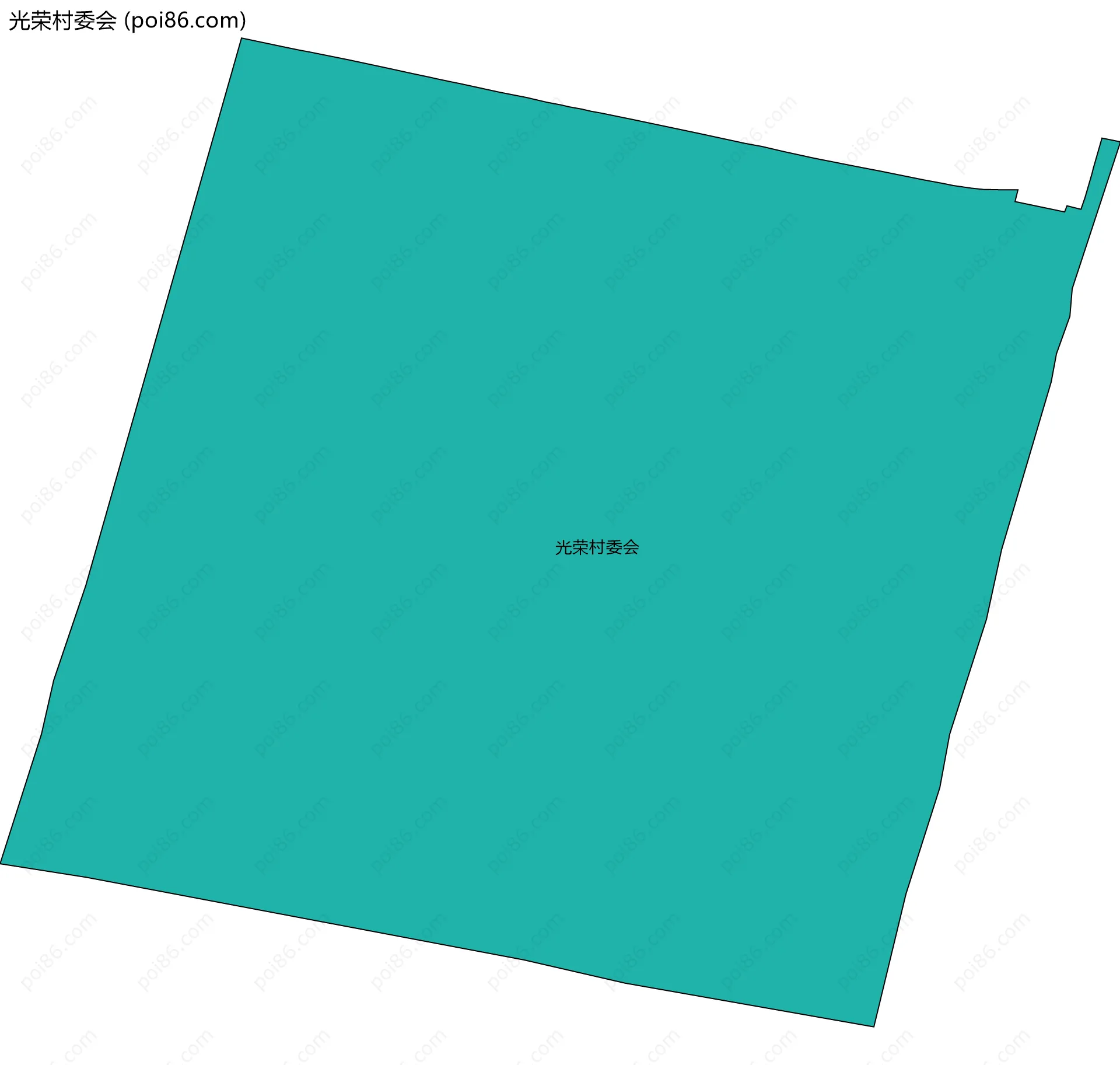 光荣村委会边界地图