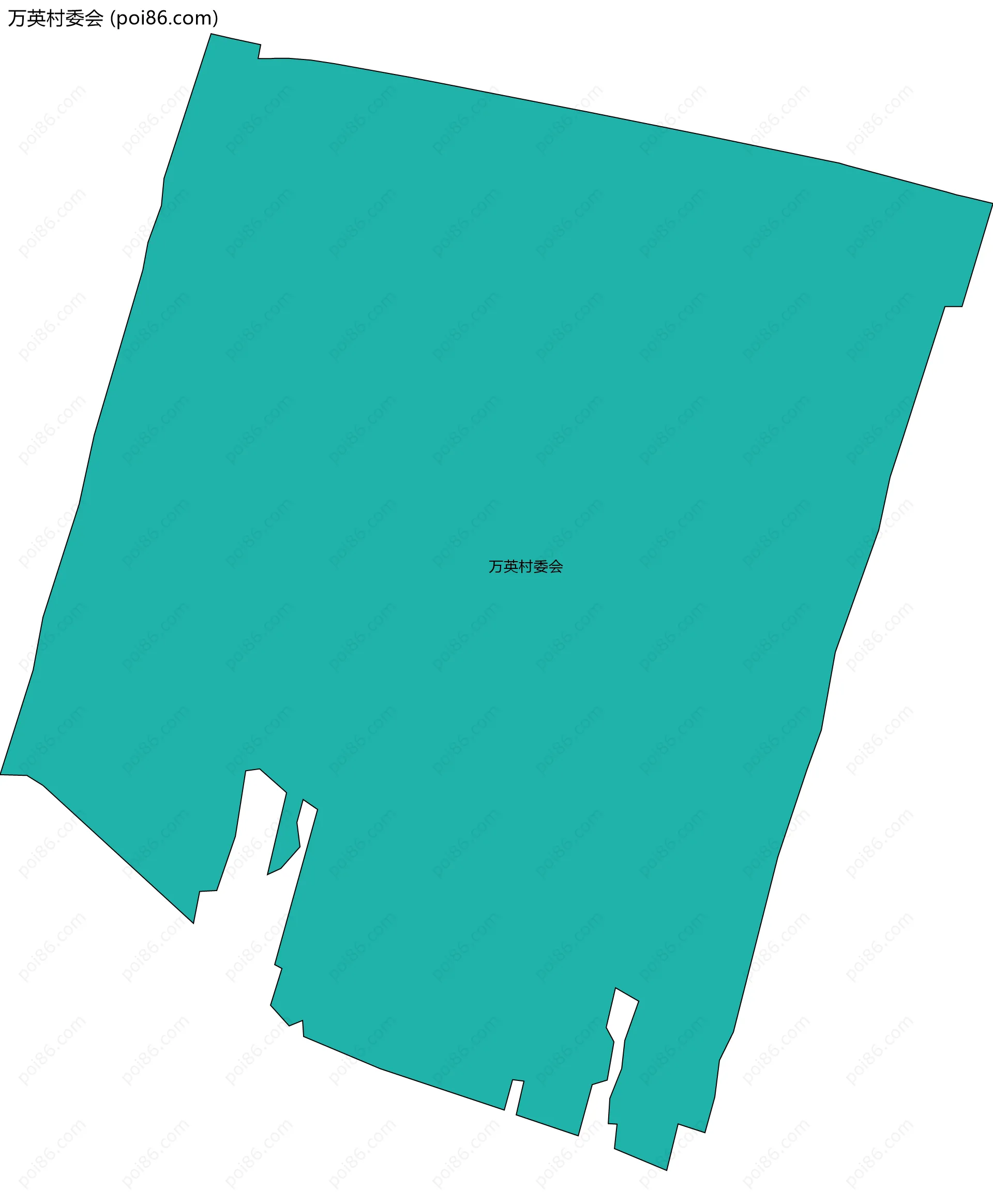 万英村委会边界地图