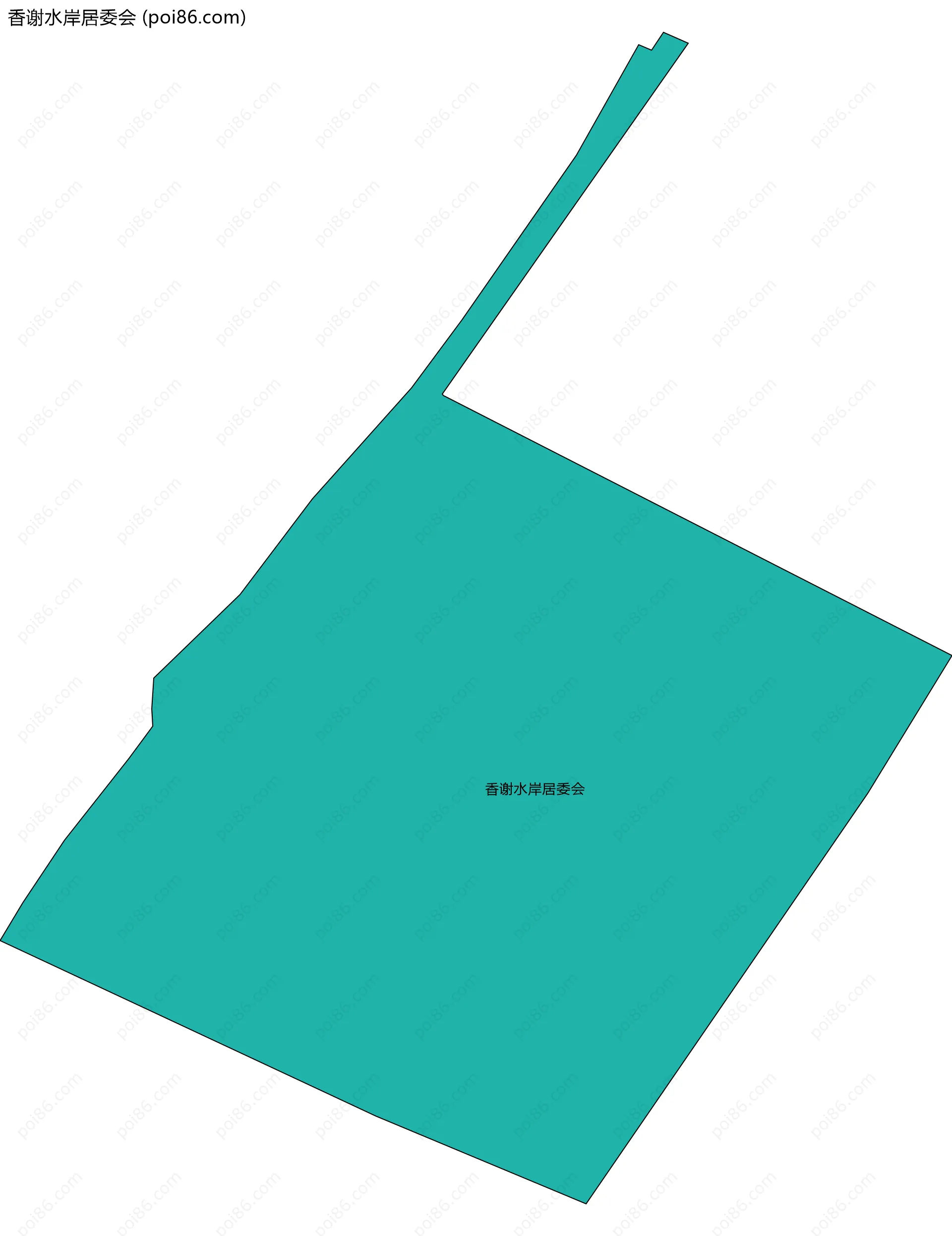 香谢水岸居委会边界地图