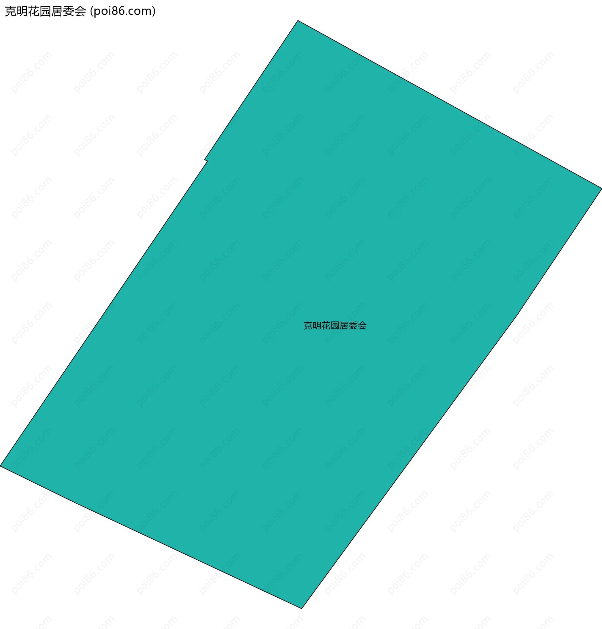 克明花园居委会边界地图