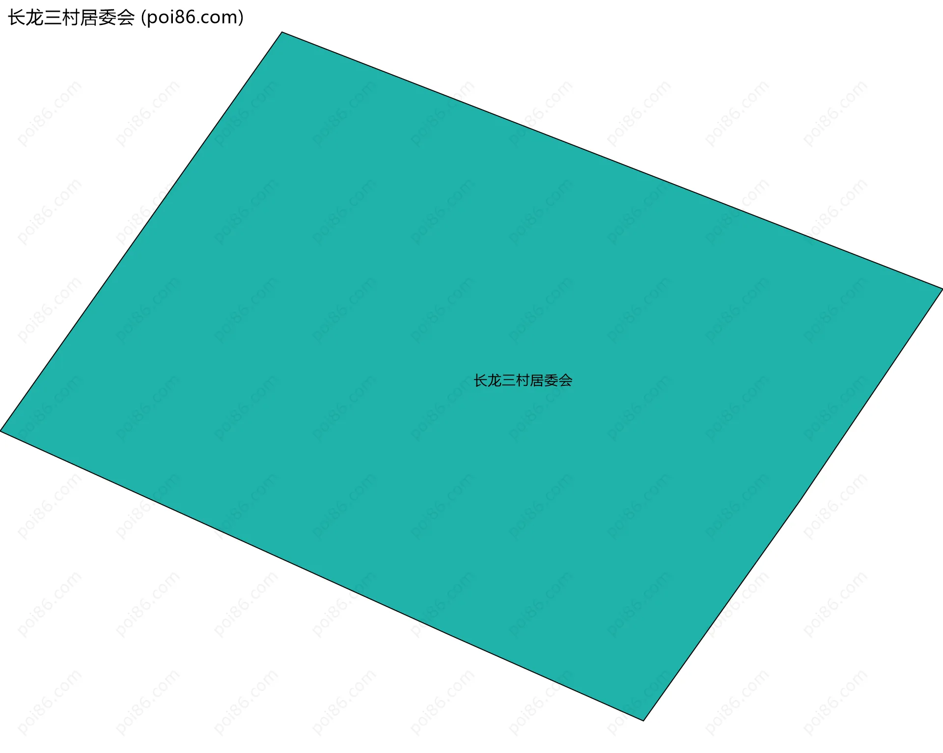 长龙三村居委会边界地图