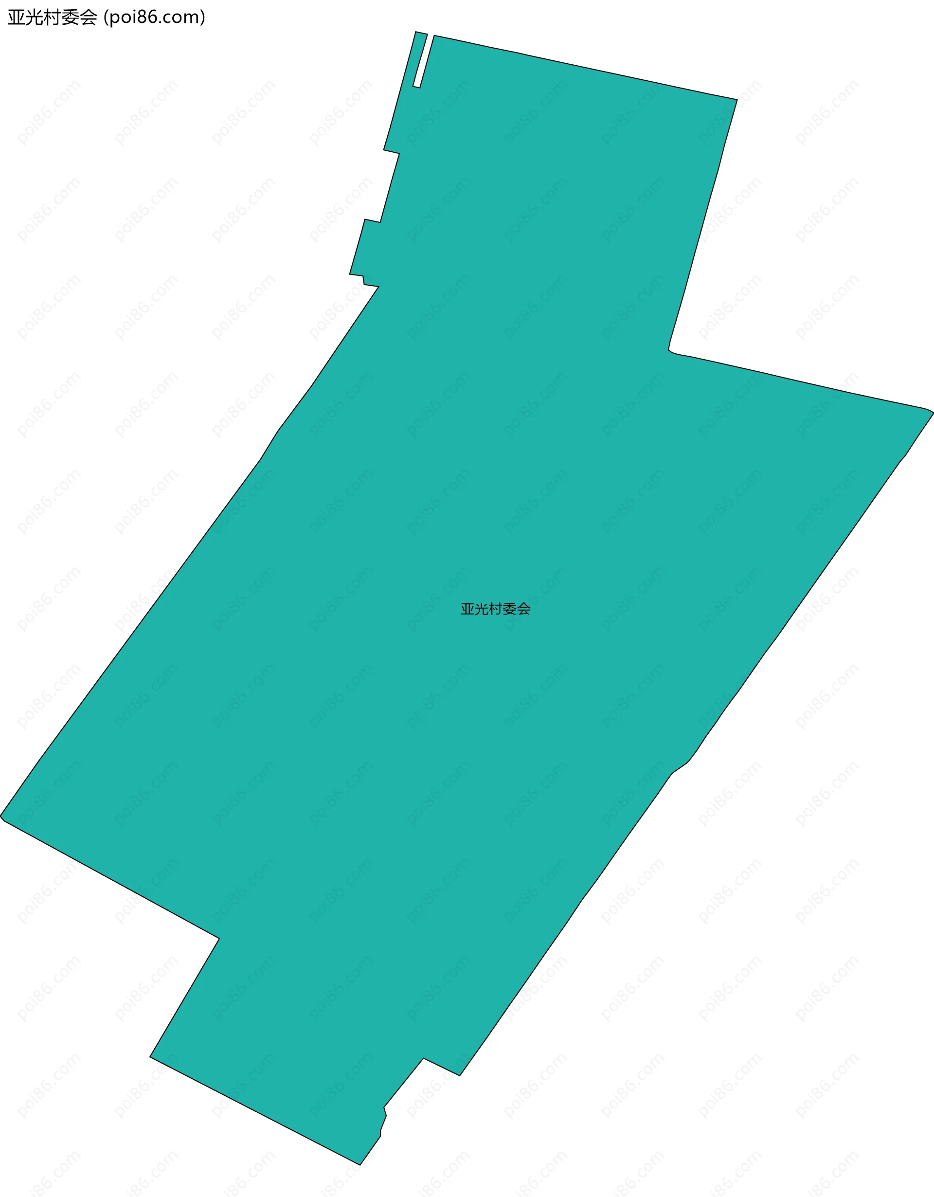 亚光村委会边界地图