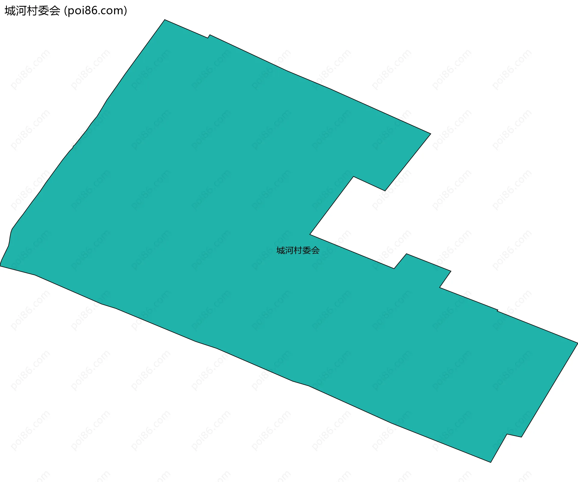城河村委会边界地图