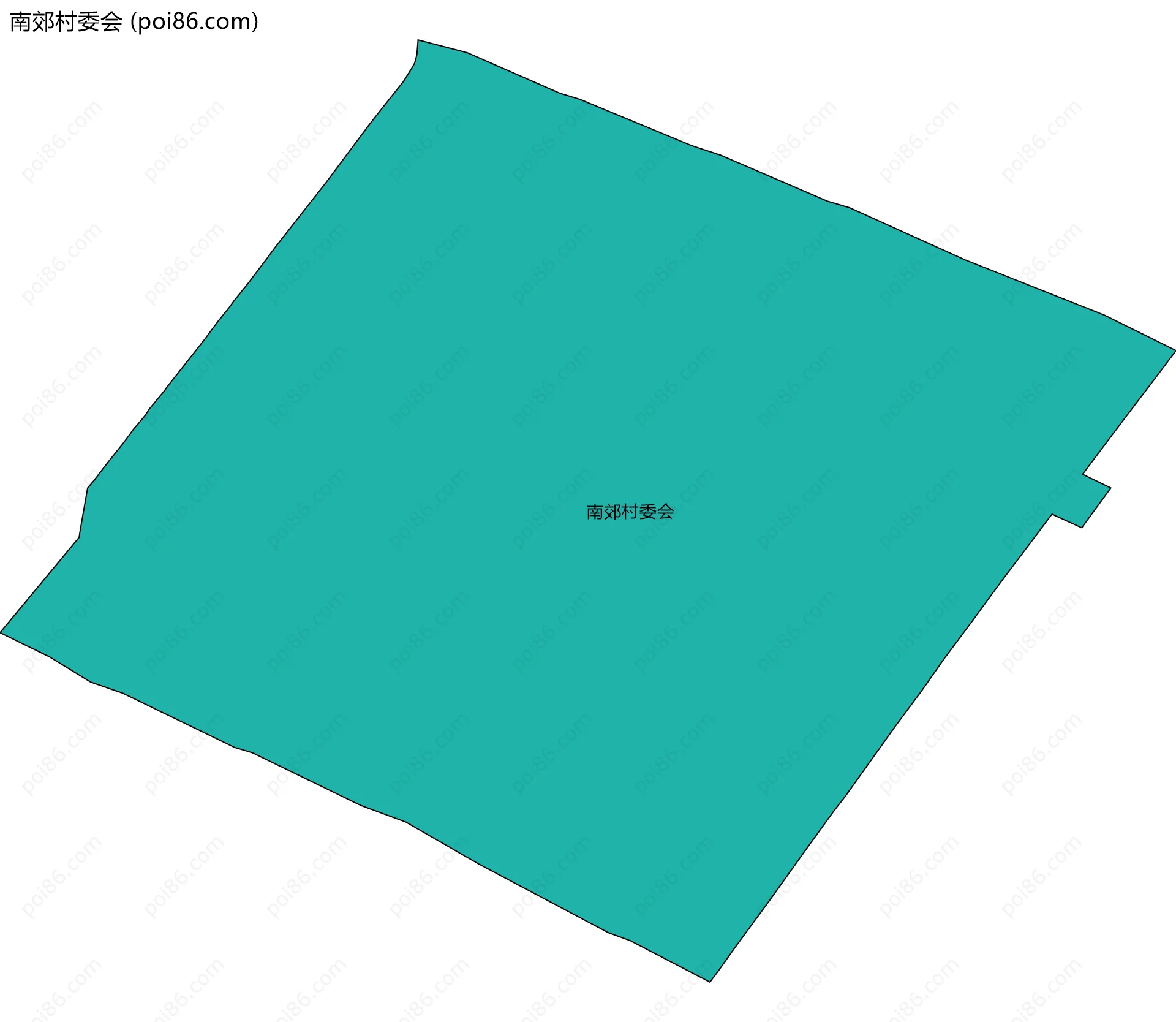 南郊村委会边界地图