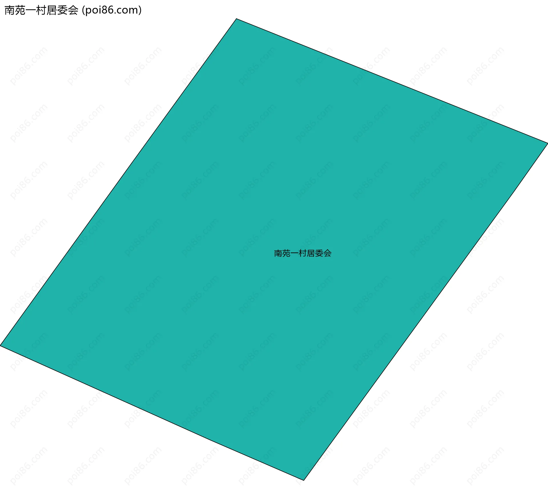 南苑一村居委会边界地图