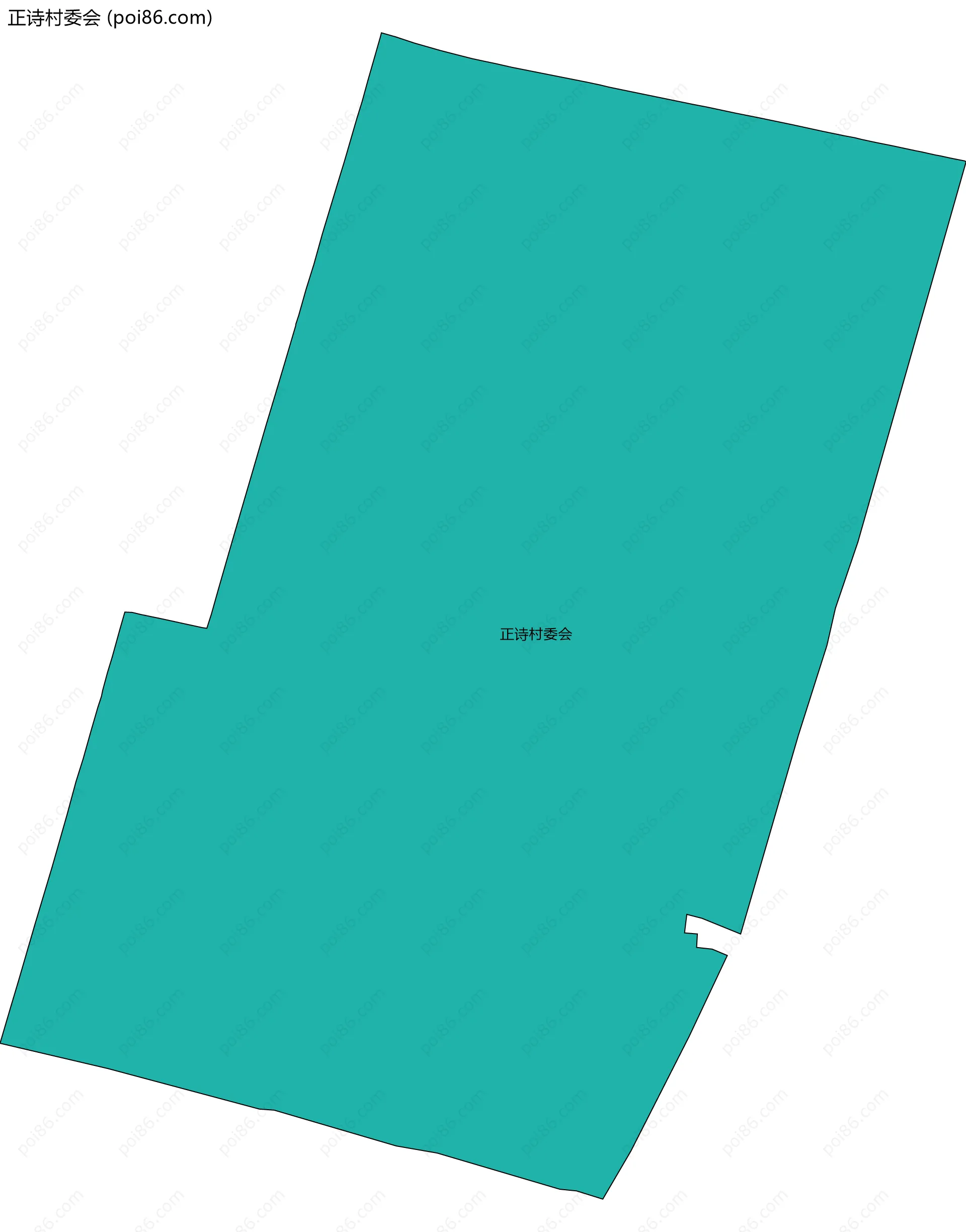 正诗村委会边界地图