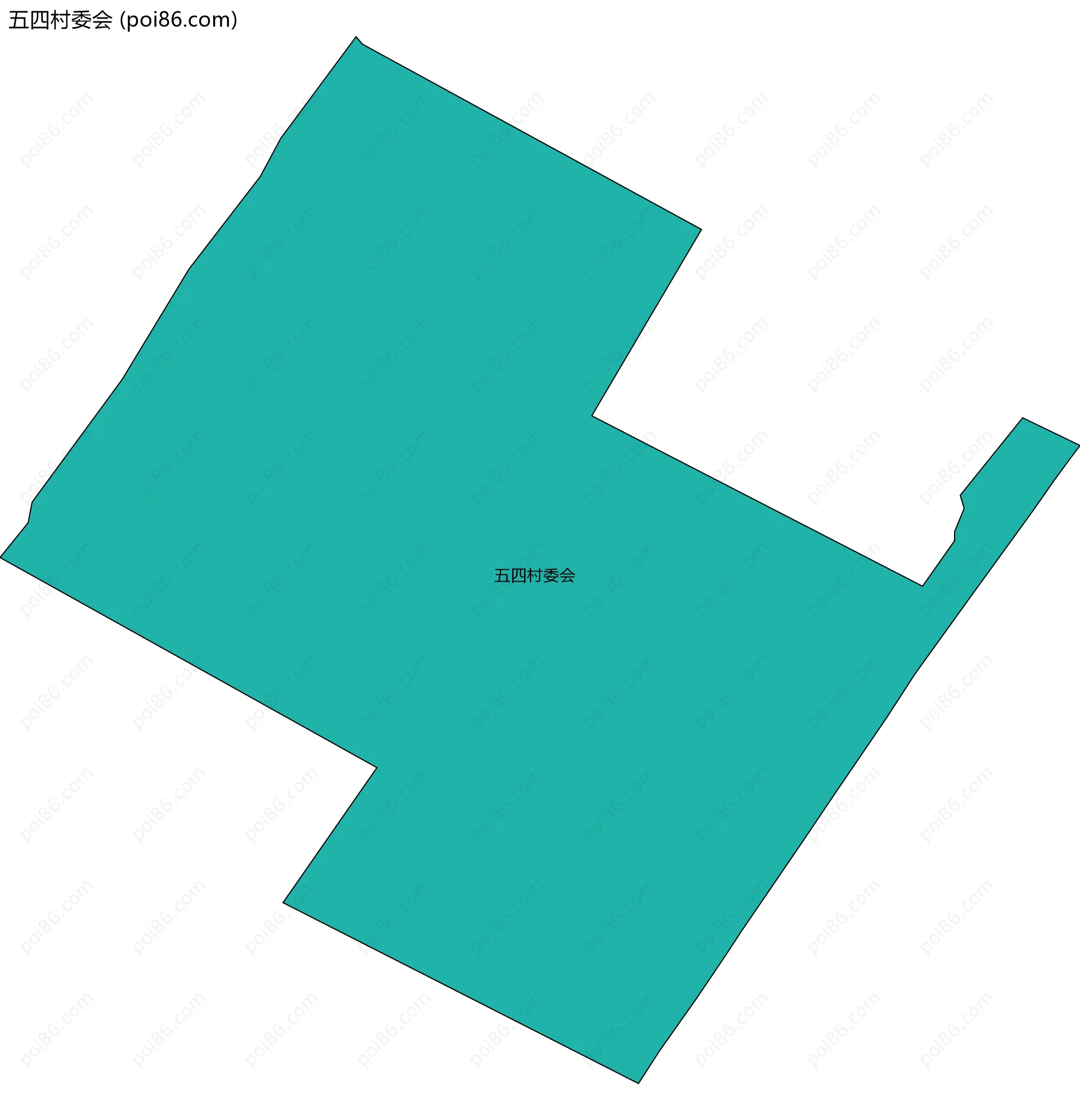 五四村委会边界地图