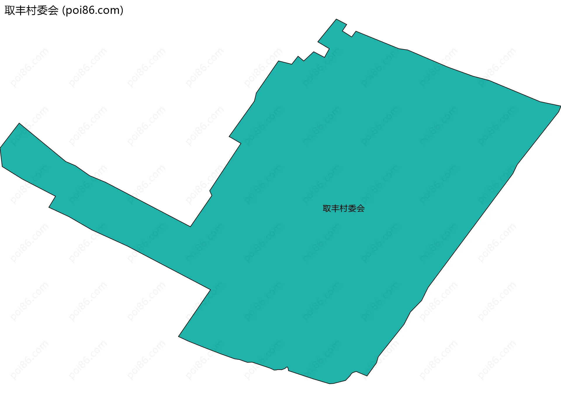 取丰村委会边界地图
