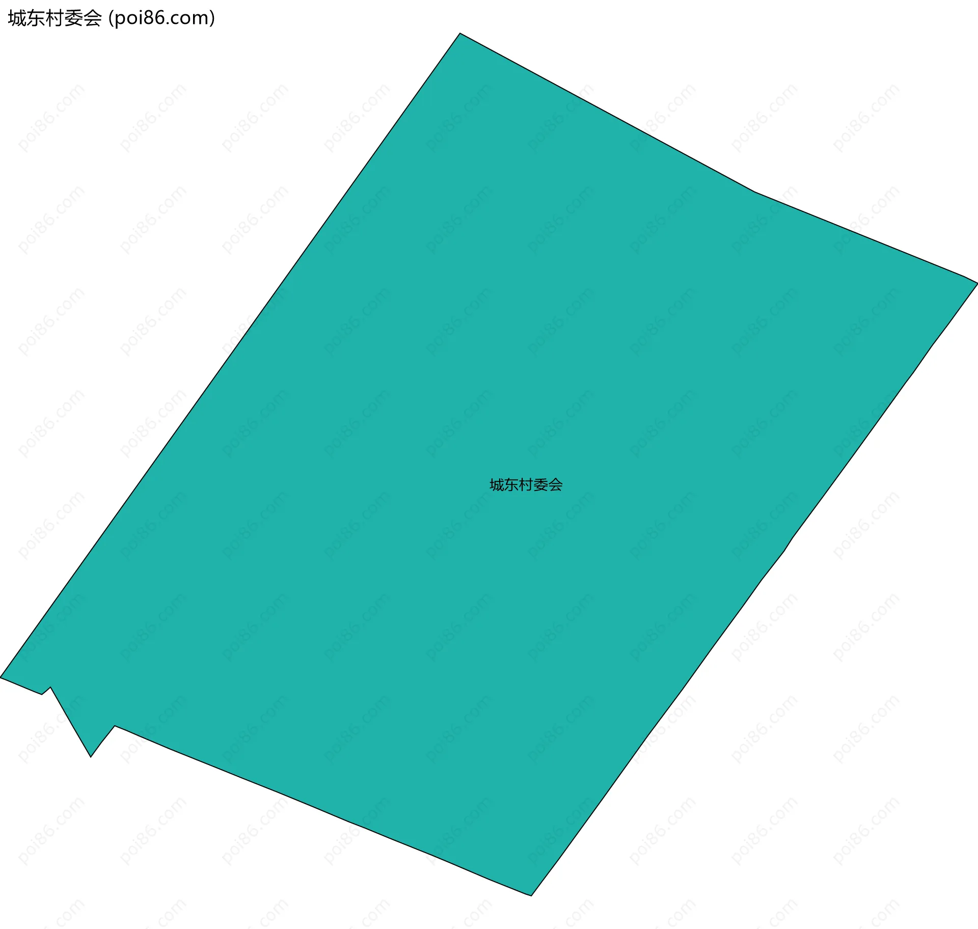 城东村委会边界地图