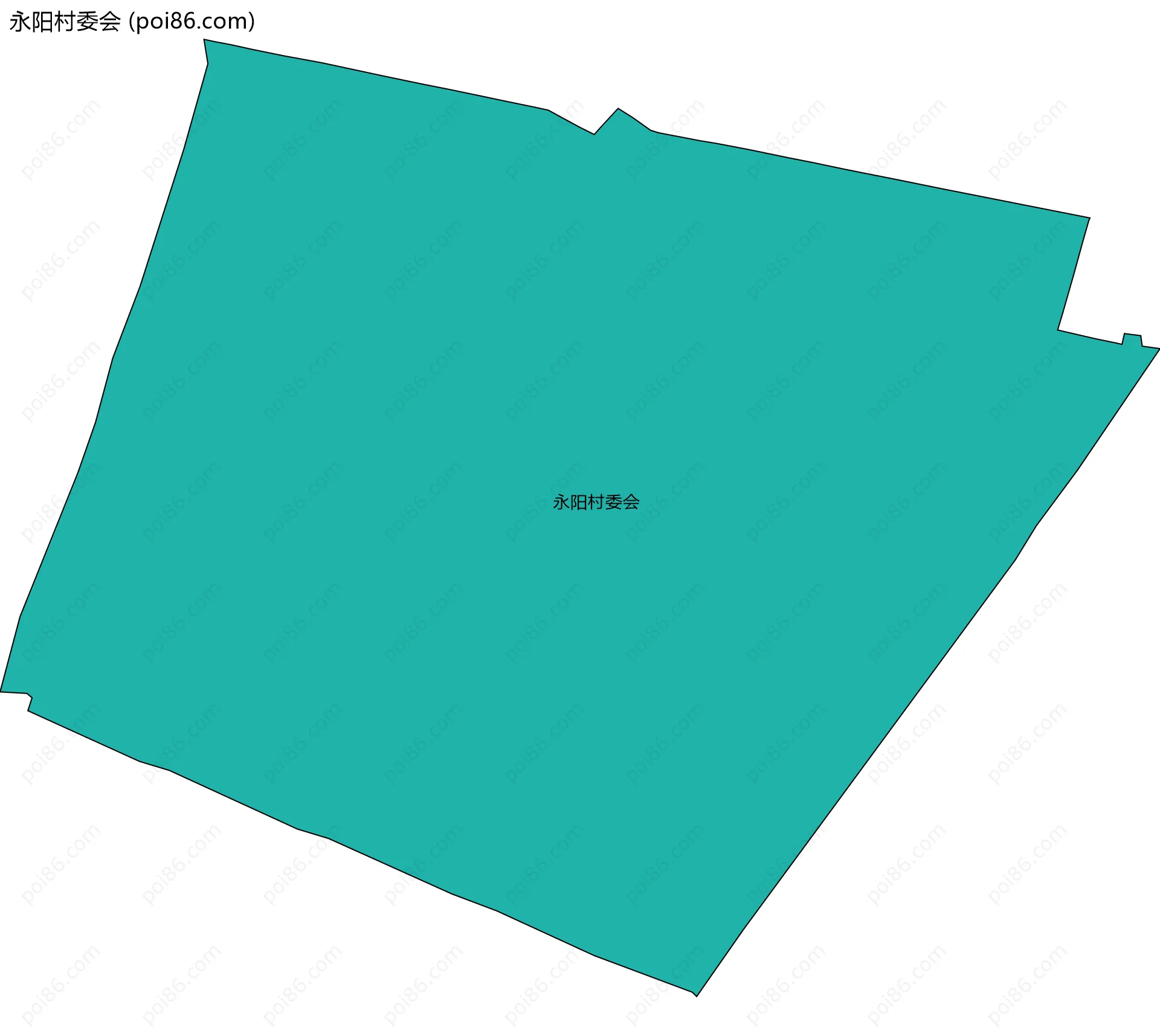永阳村委会边界地图