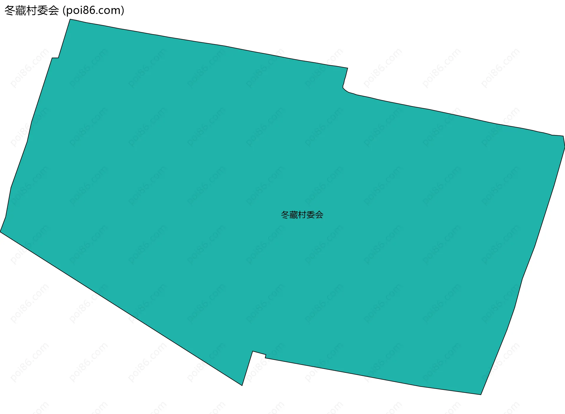 冬藏村委会边界地图
