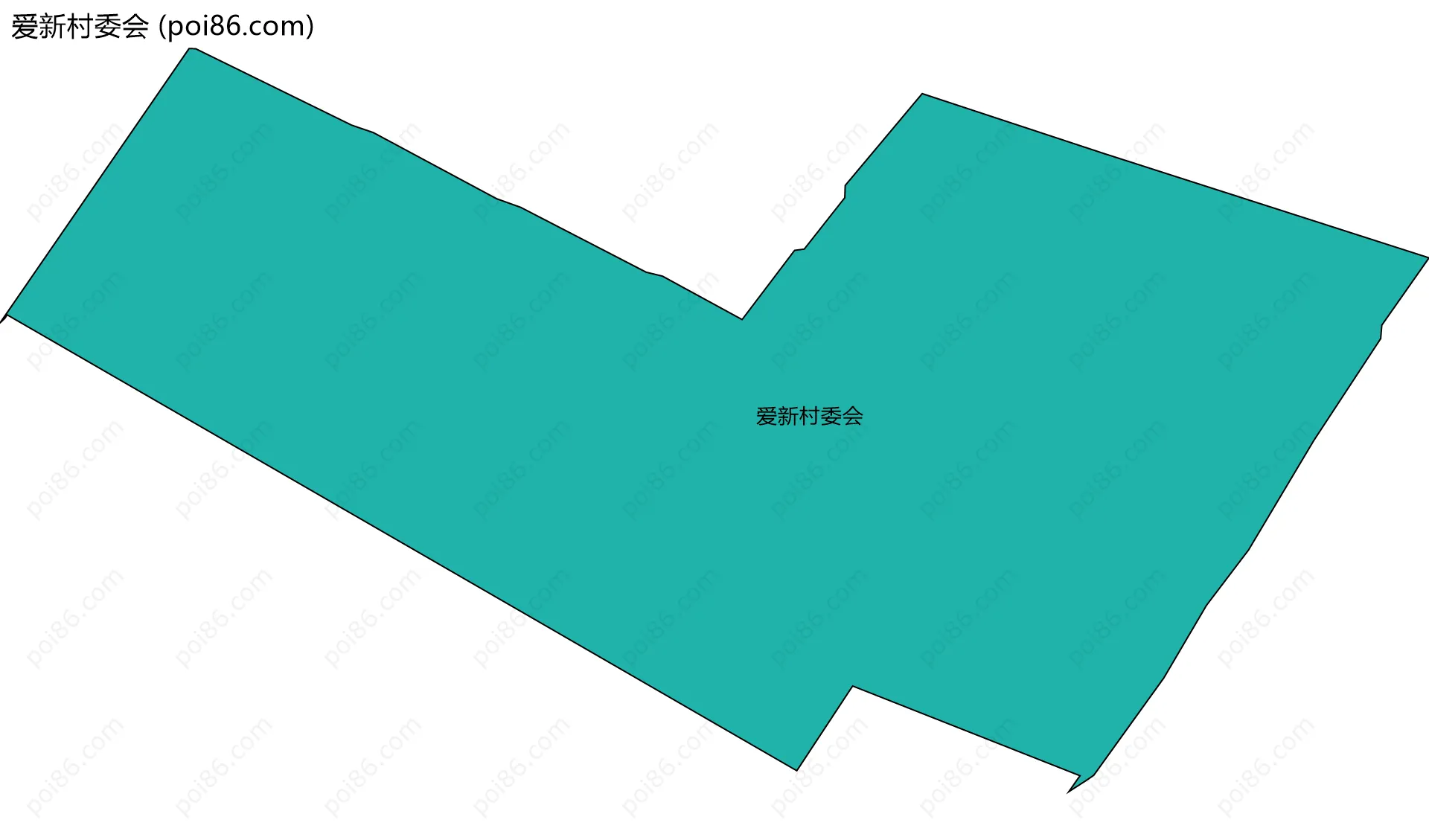 爱新村委会边界地图