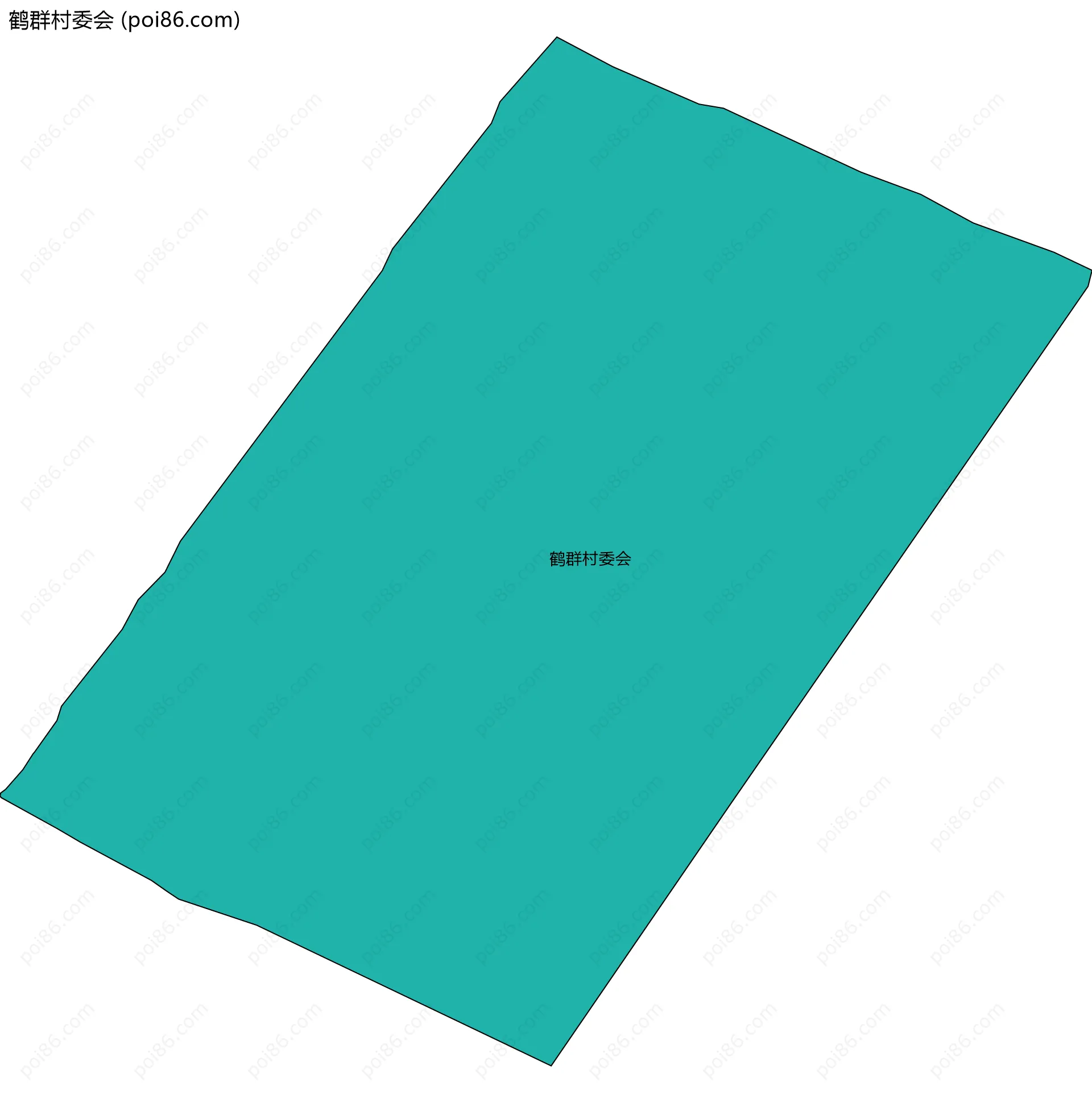 鹤群村委会边界地图