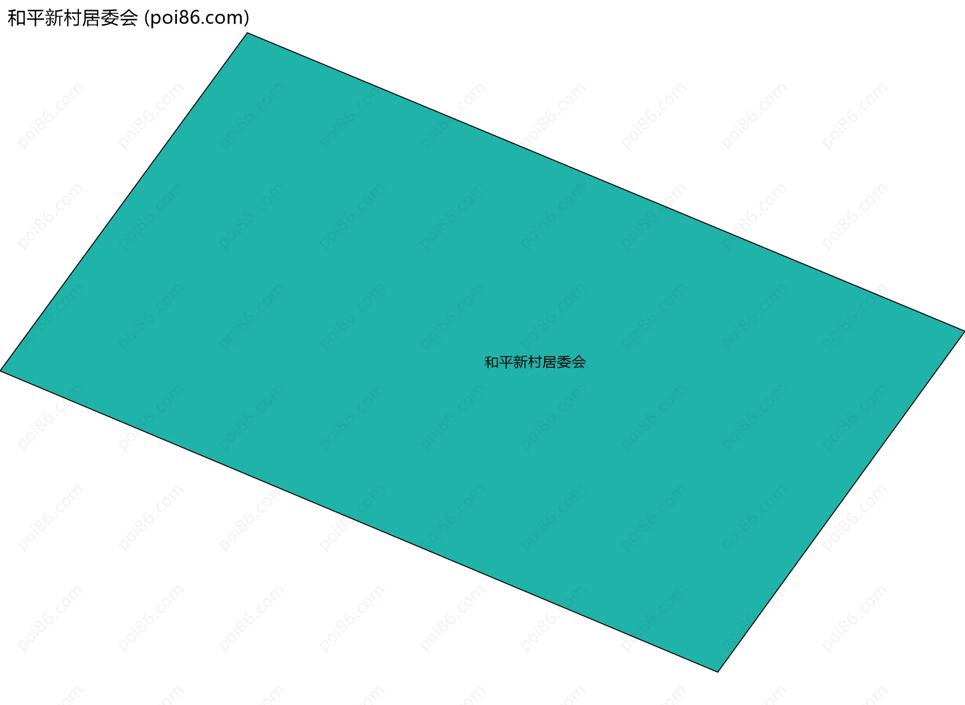 和平新村居委会边界地图