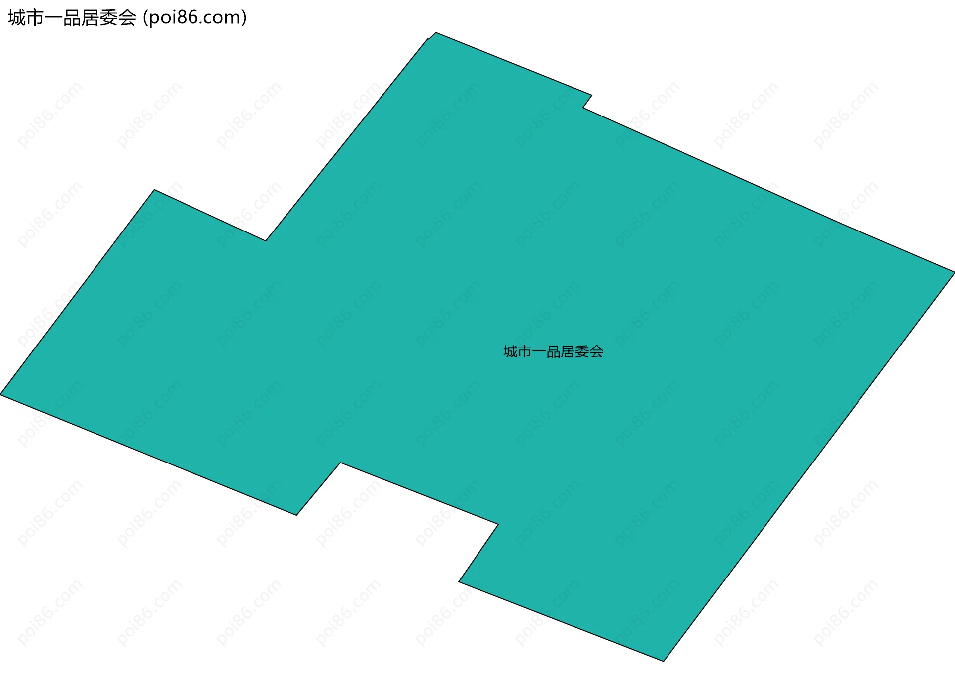 城市一品居委会边界地图