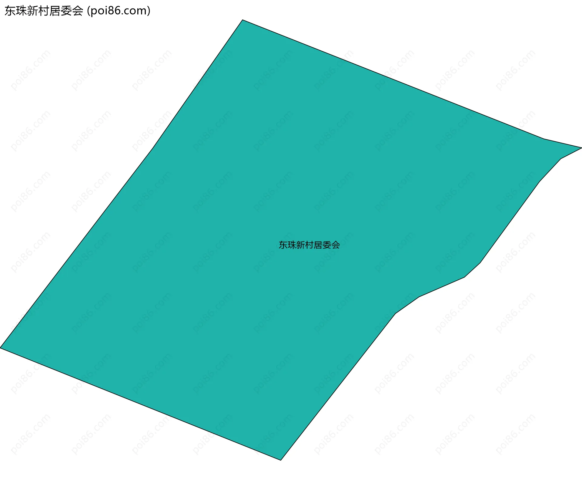 东珠新村居委会边界地图