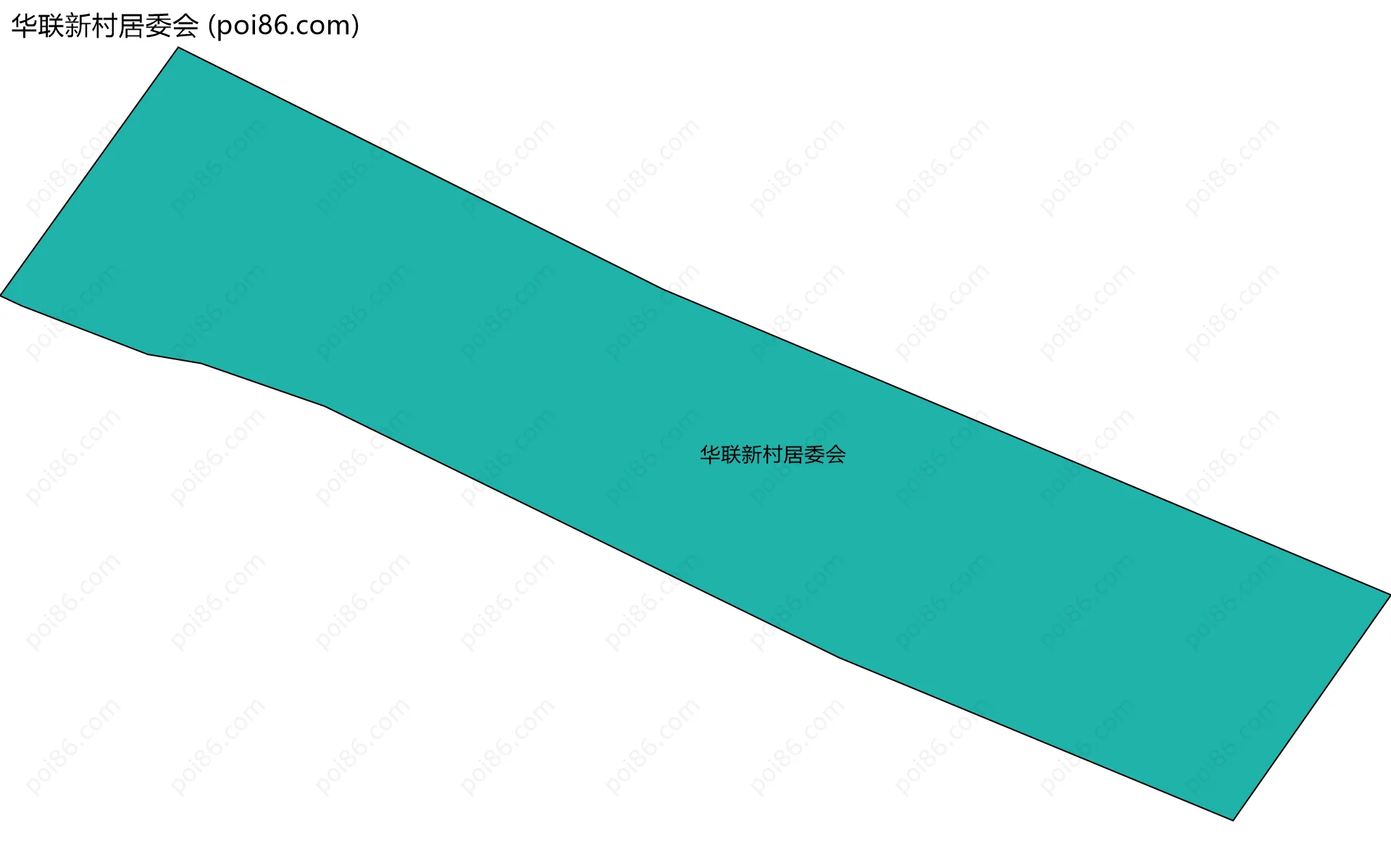 华联新村居委会边界地图