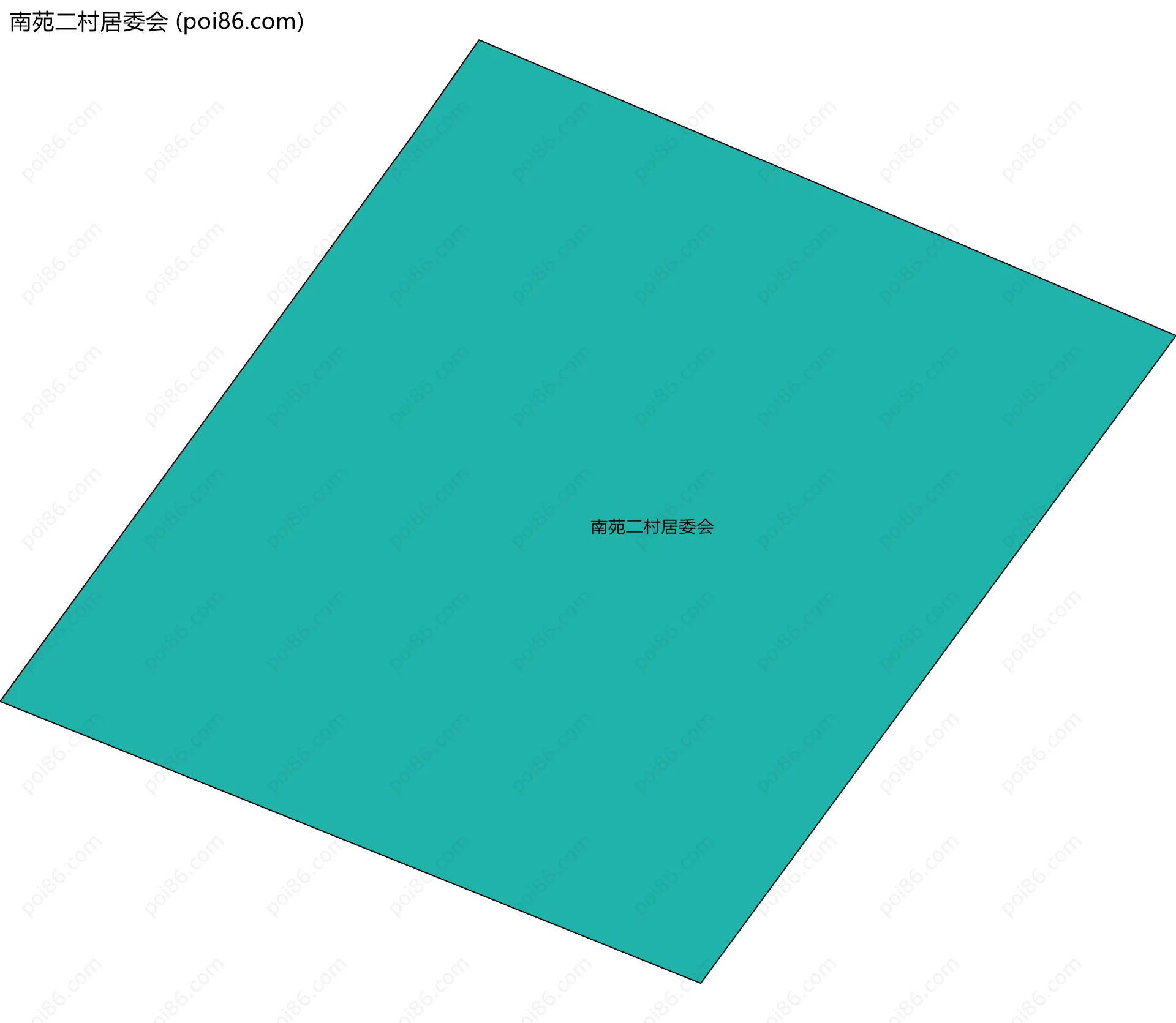 南苑二村居委会边界地图