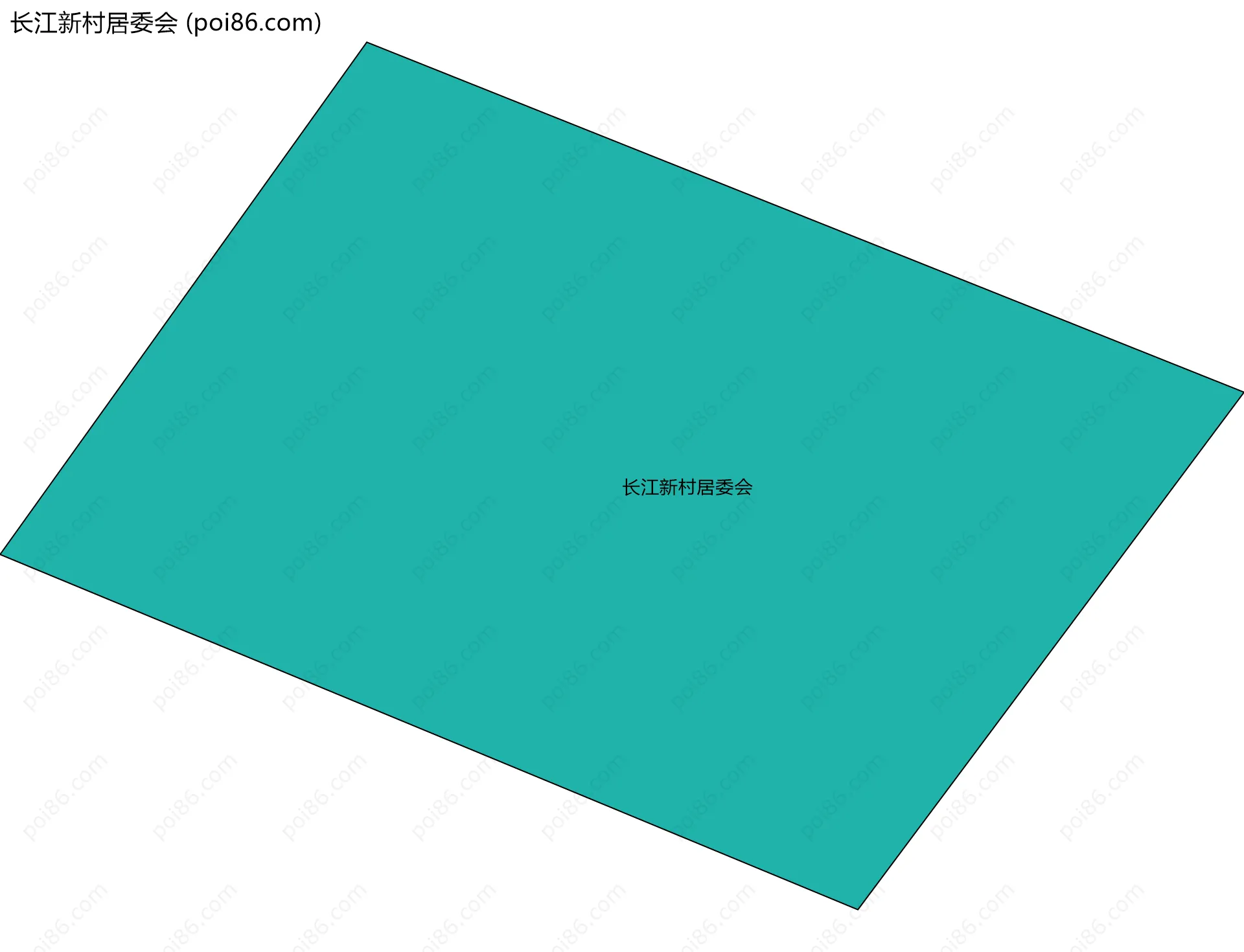 长江新村居委会边界地图
