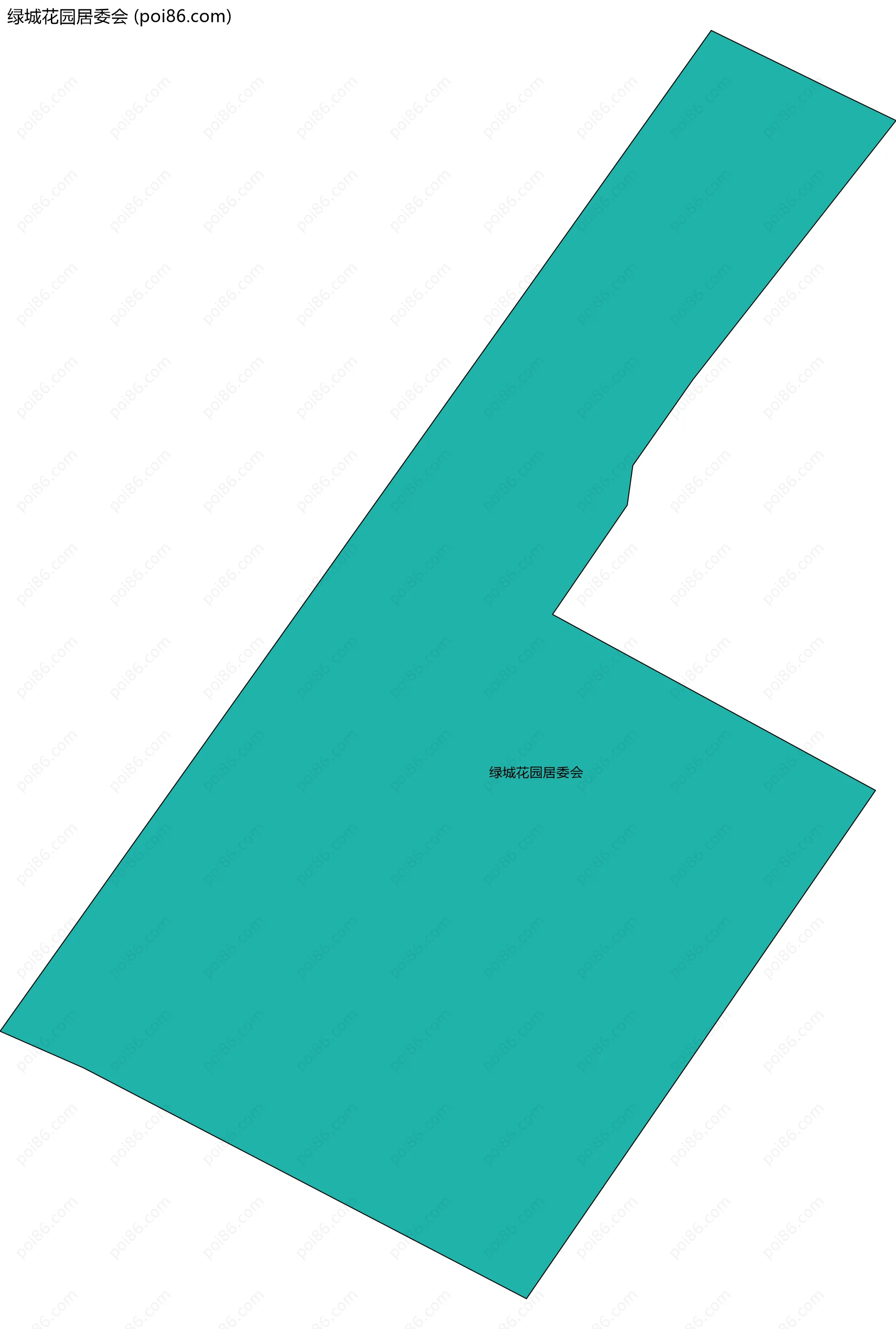 绿城花园居委会边界地图