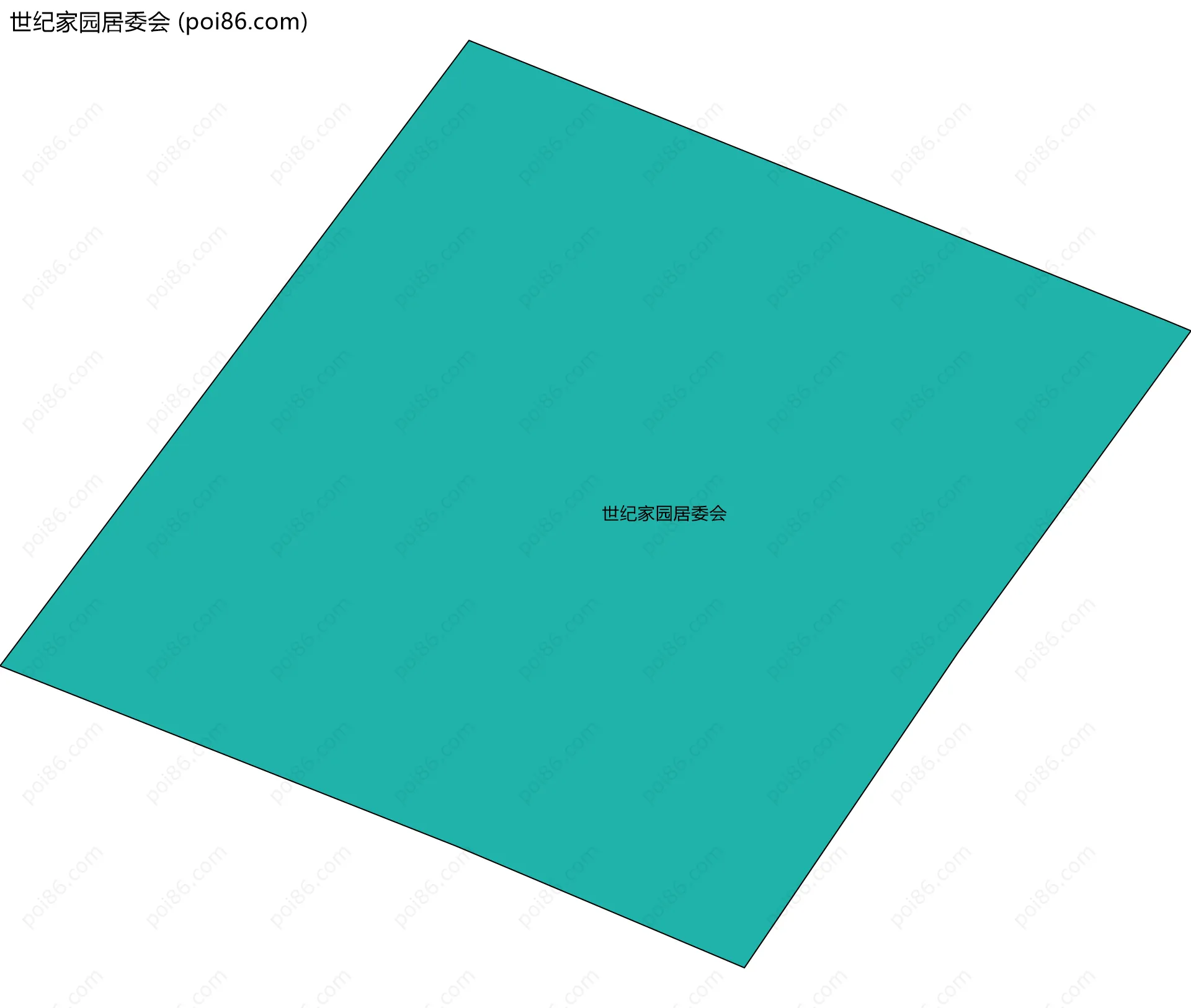 世纪家园居委会边界地图