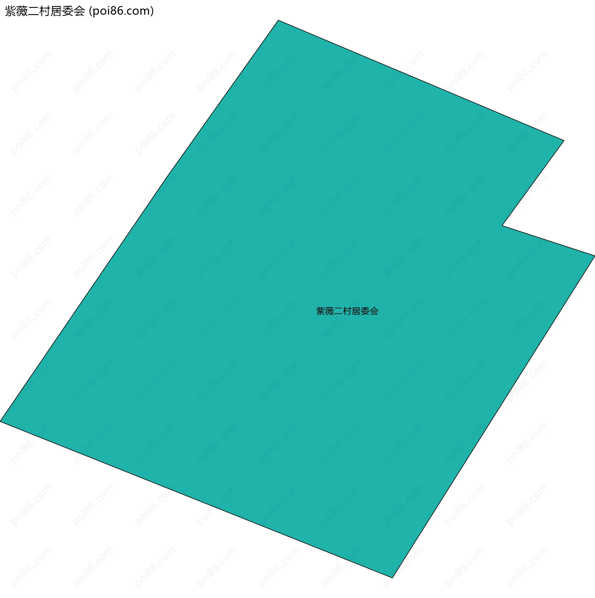 紫薇二村居委会边界地图