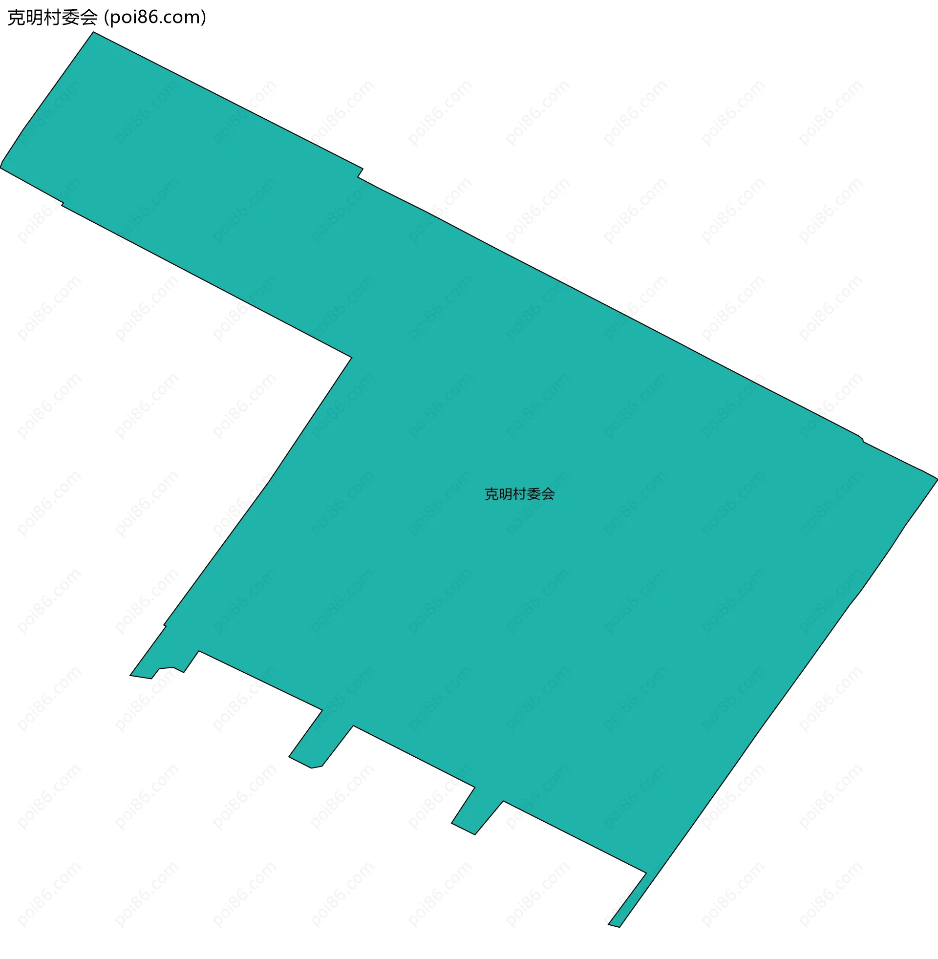 克明村委会边界地图