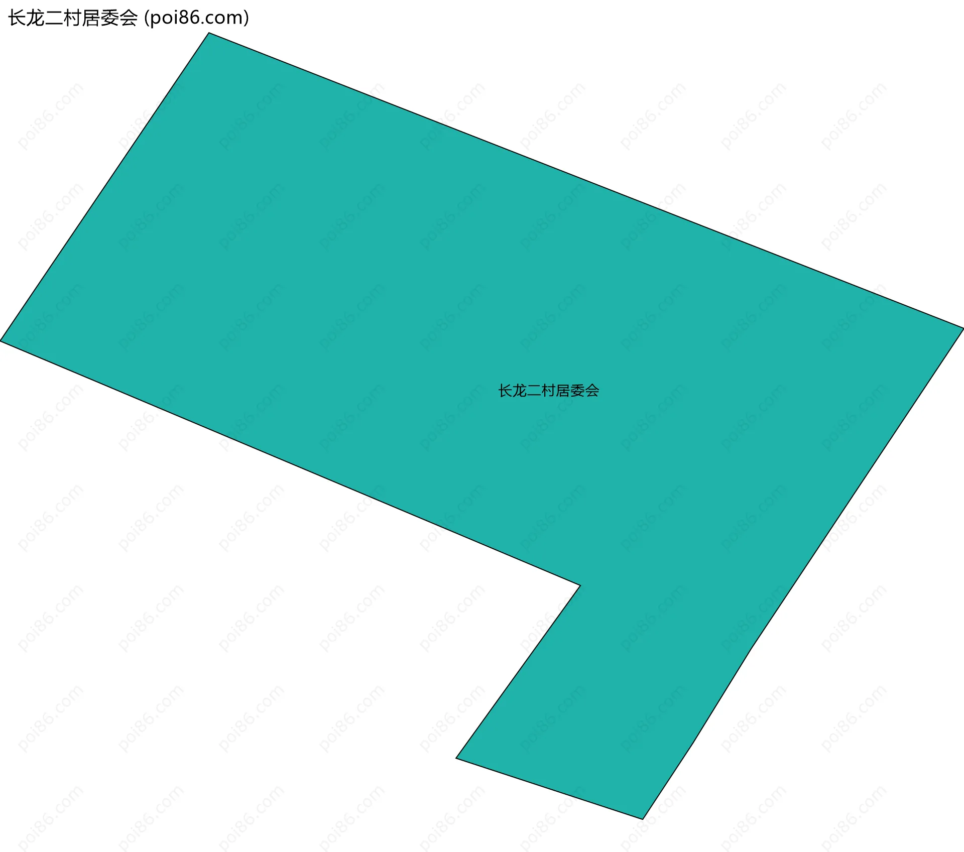 长龙二村居委会边界地图