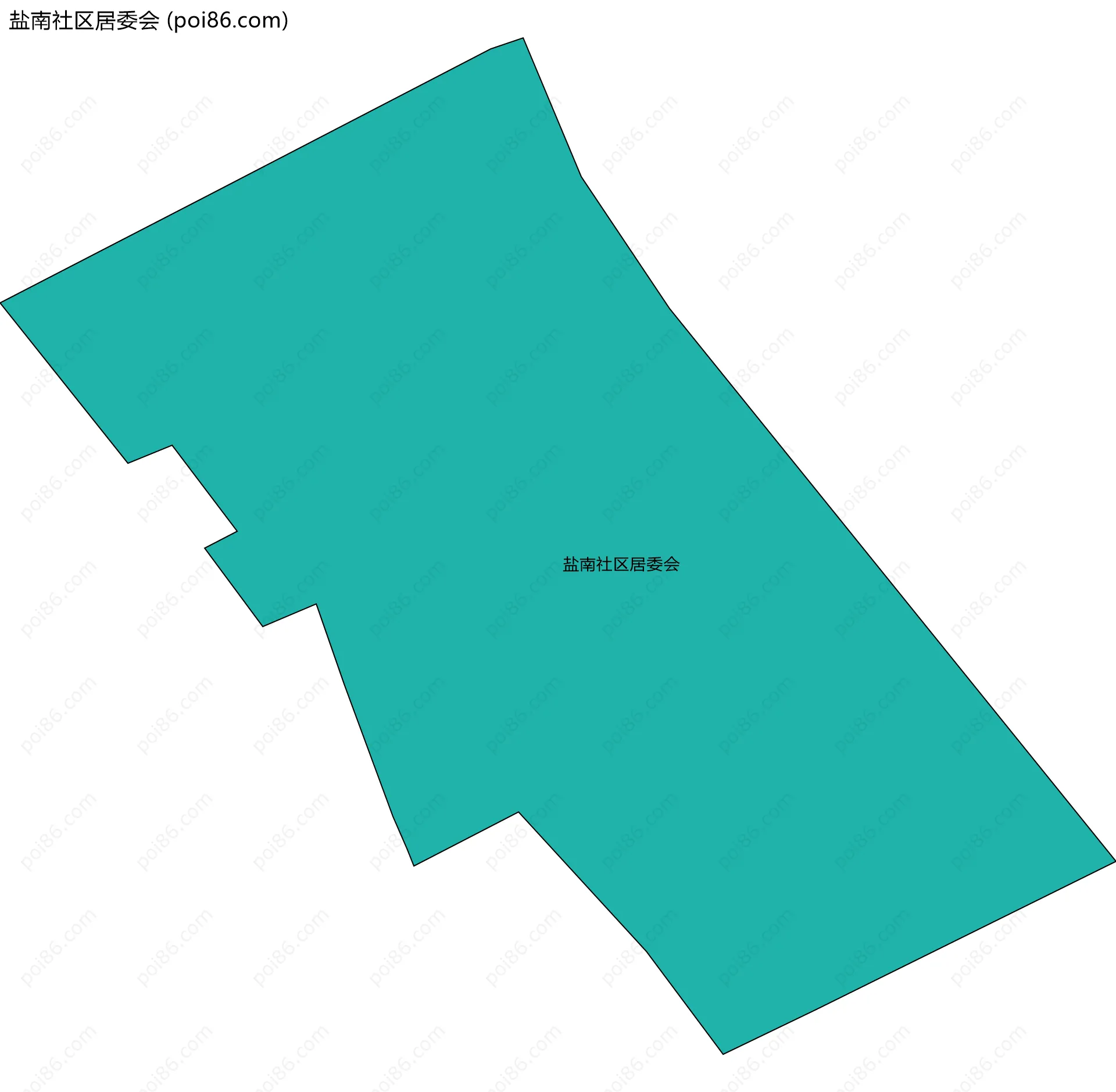 盐南社区居委会边界地图
