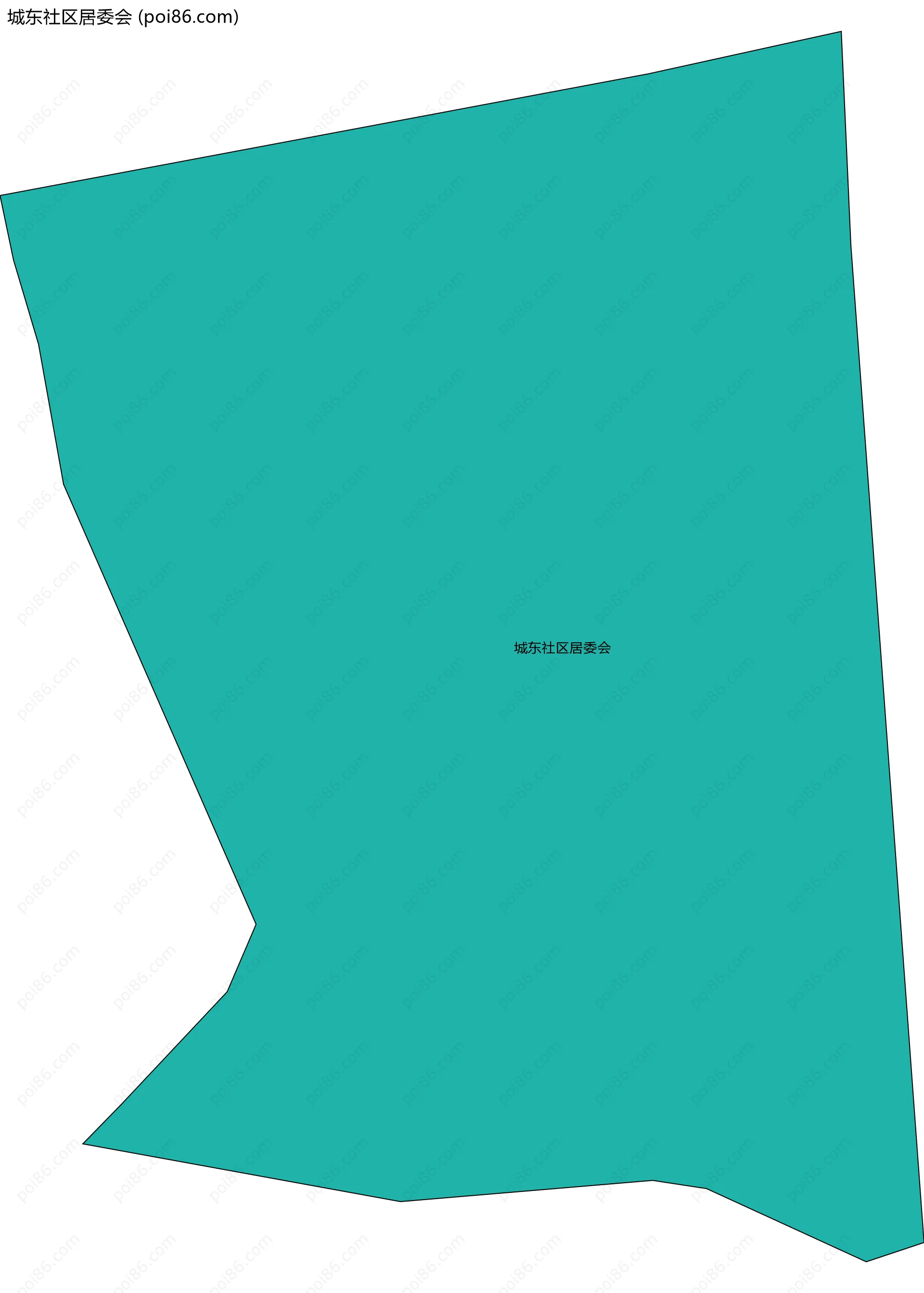 城东社区居委会边界地图