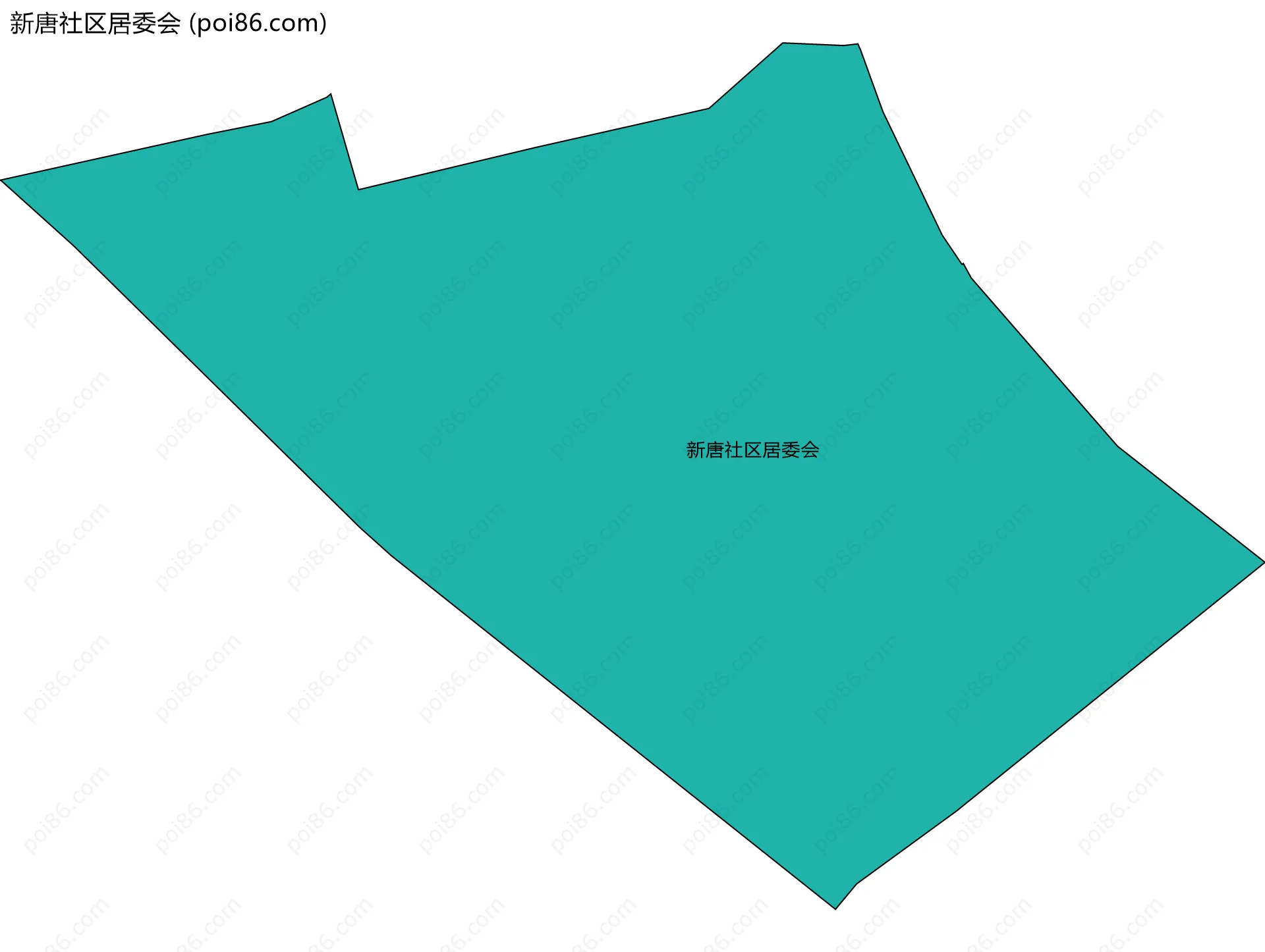 新唐社区居委会边界地图