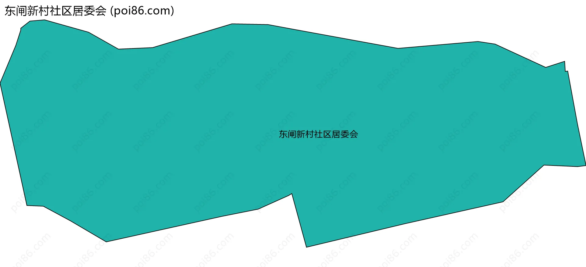 东闸新村社区居委会边界地图