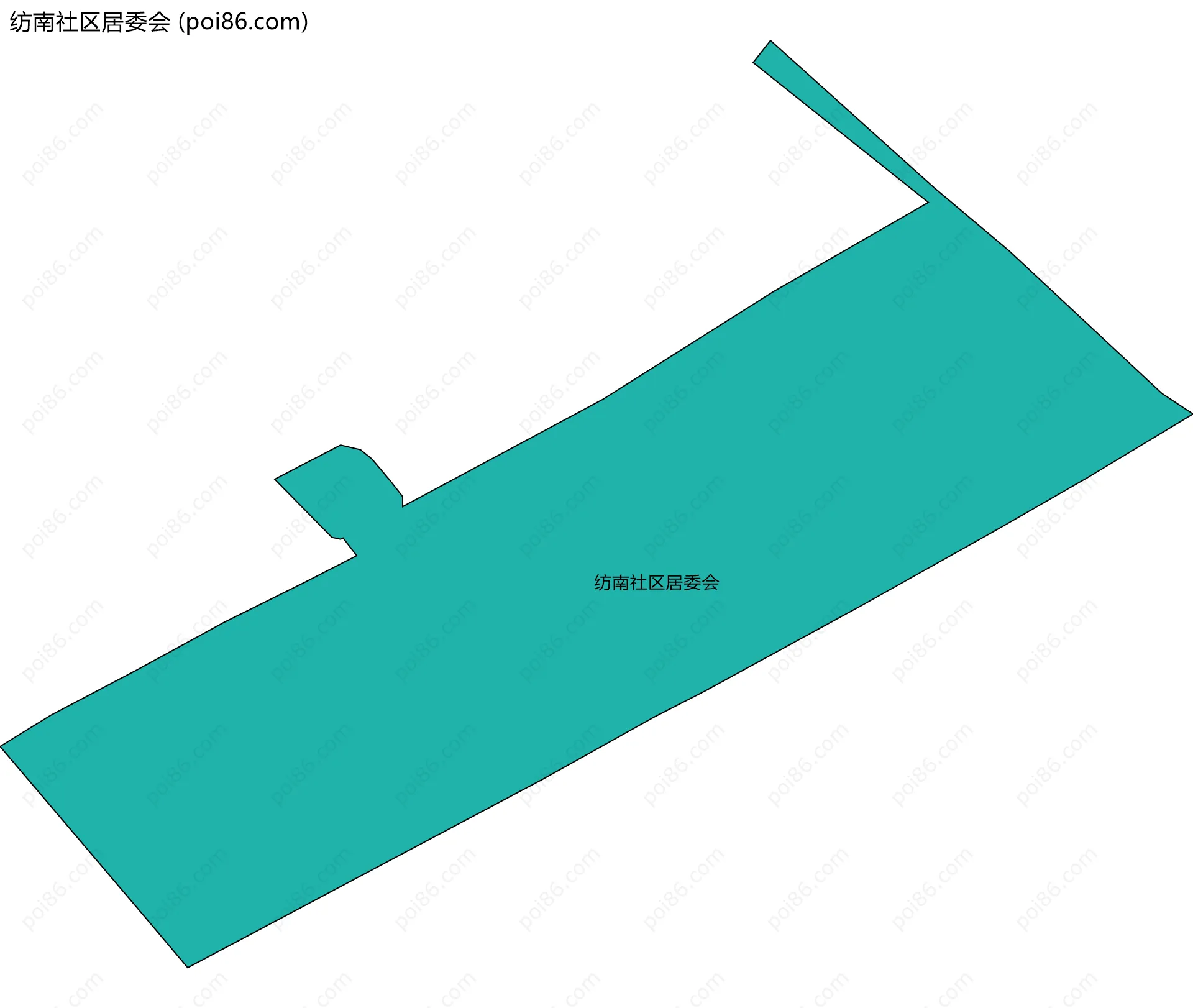 纺南社区居委会边界地图
