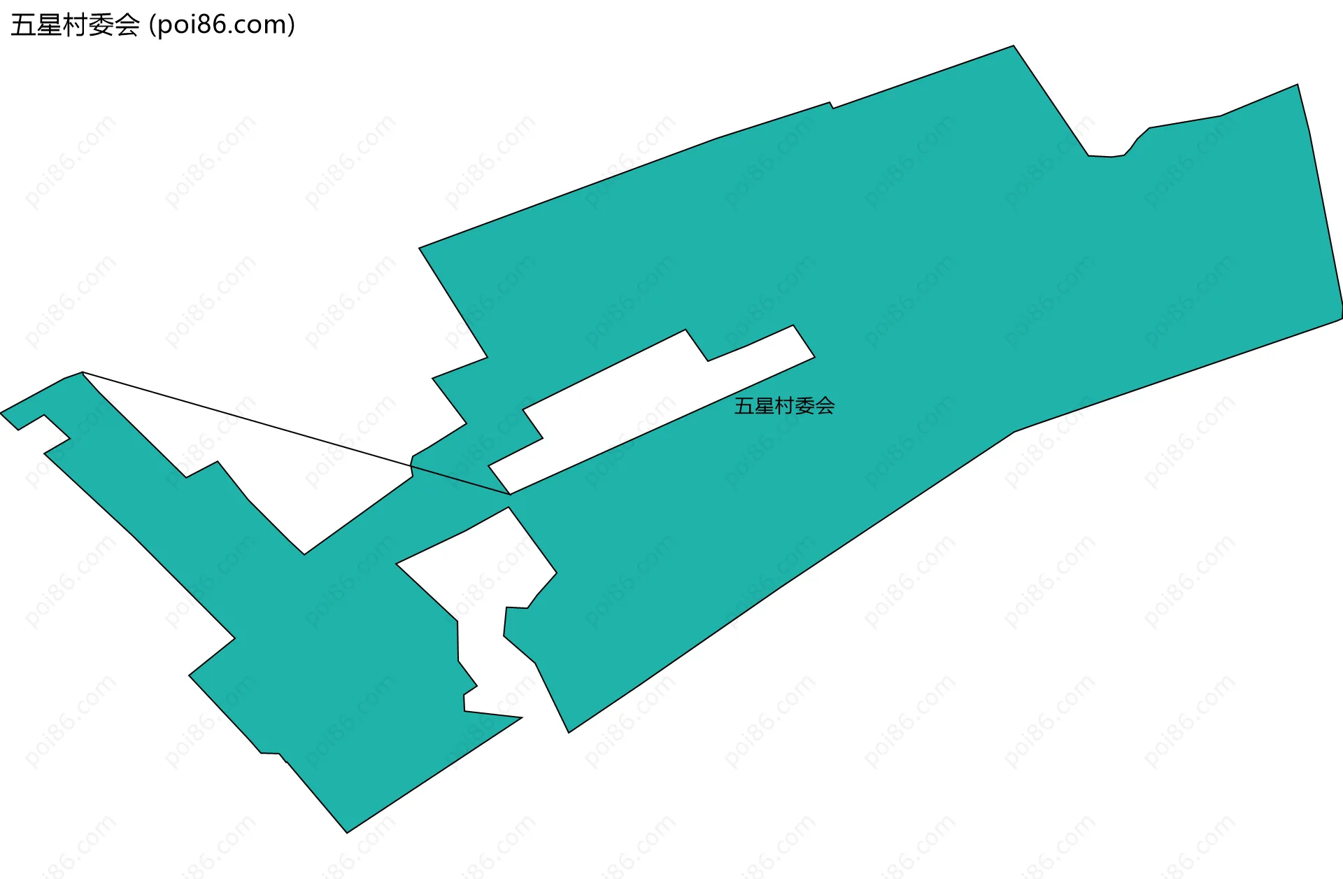 五星村委会边界地图