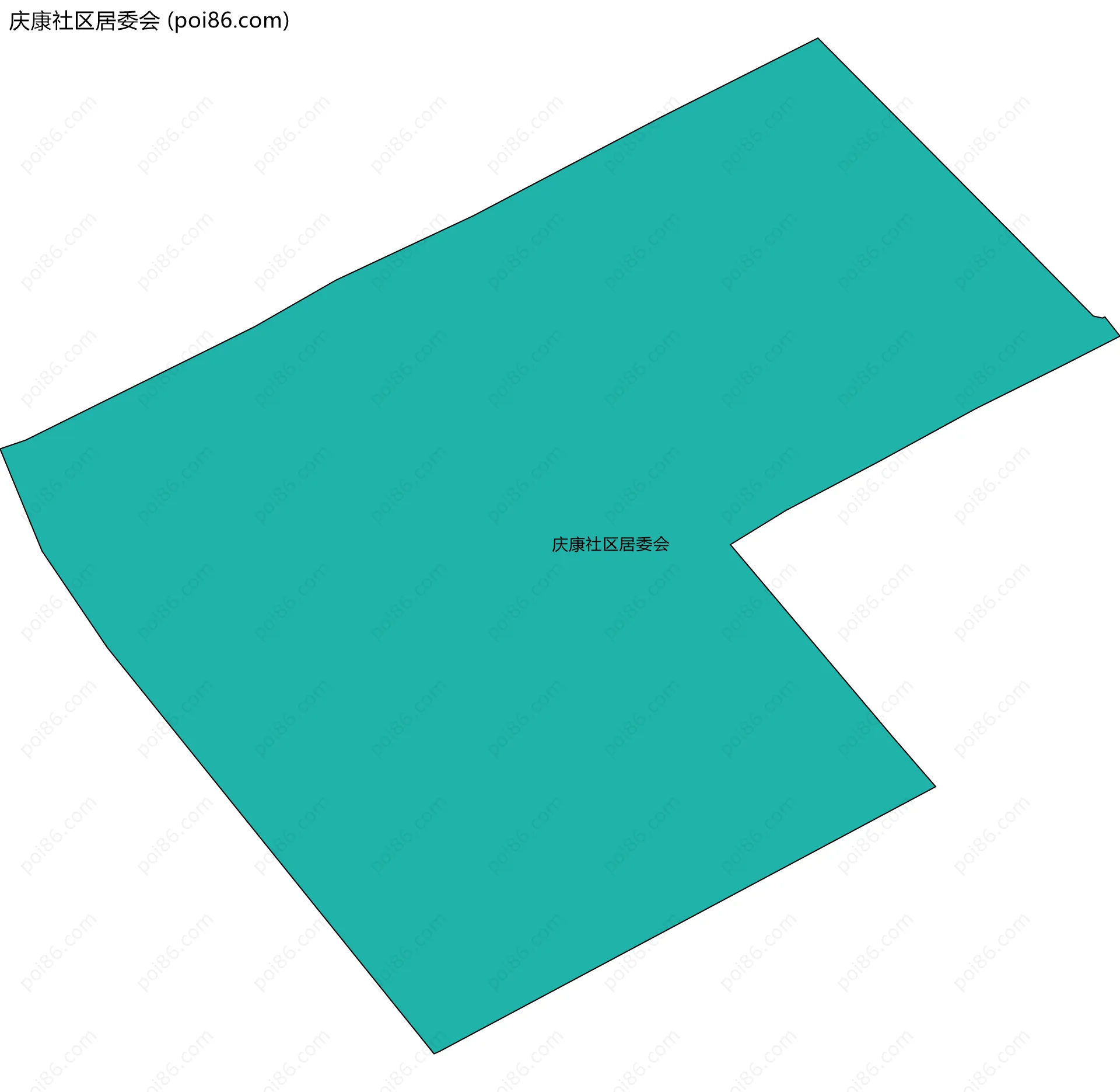 庆康社区居委会边界地图