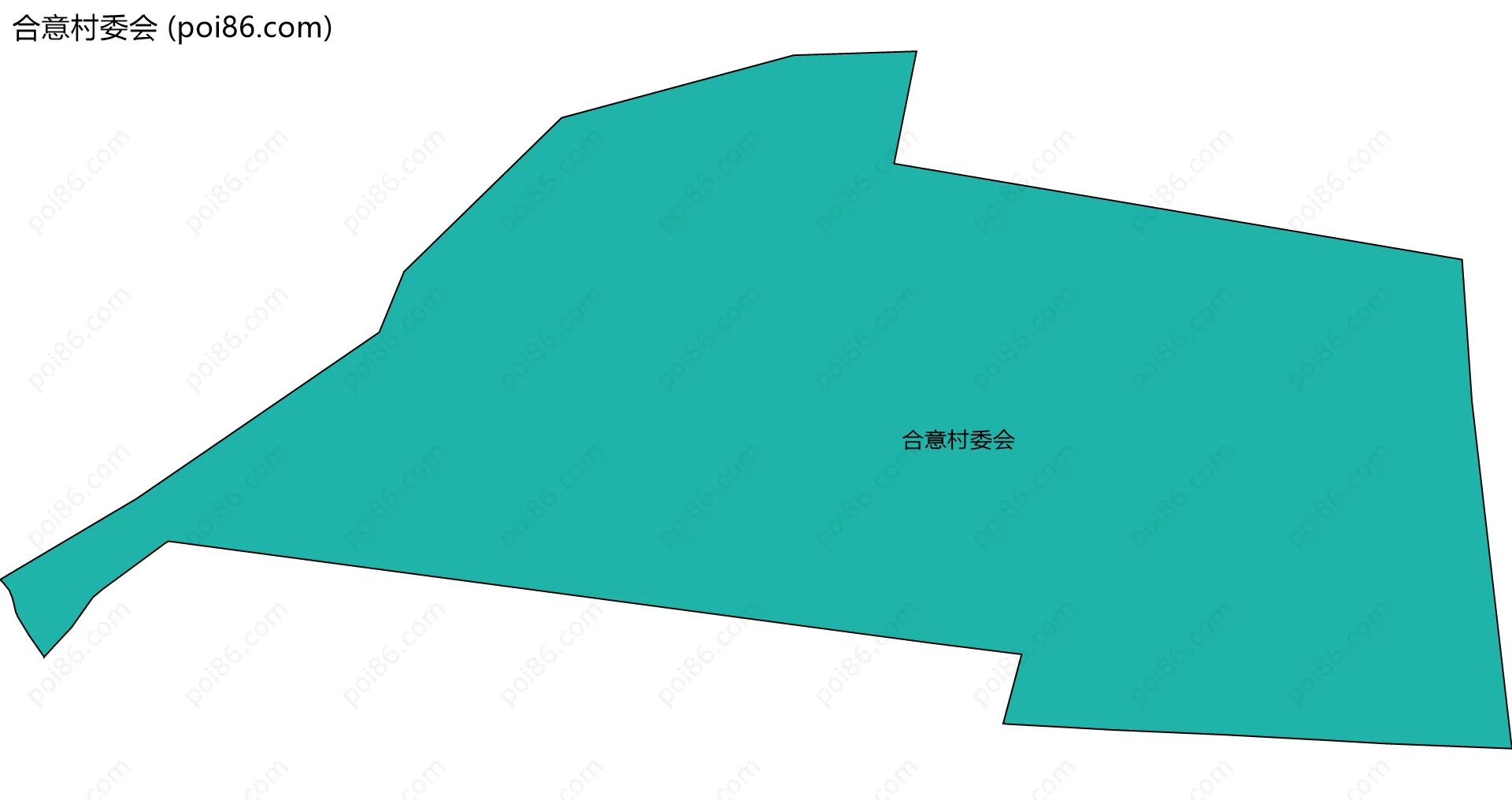合意村委会边界地图