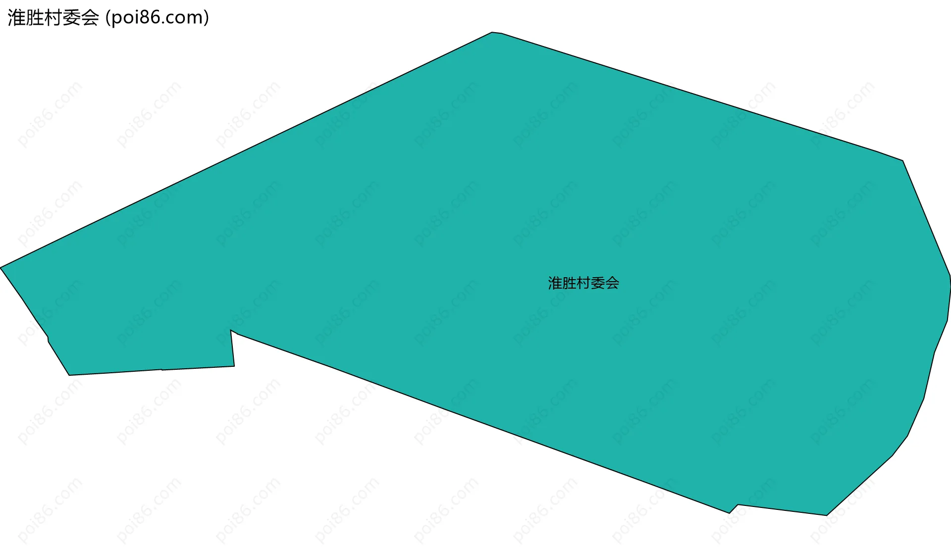 淮胜村委会边界地图