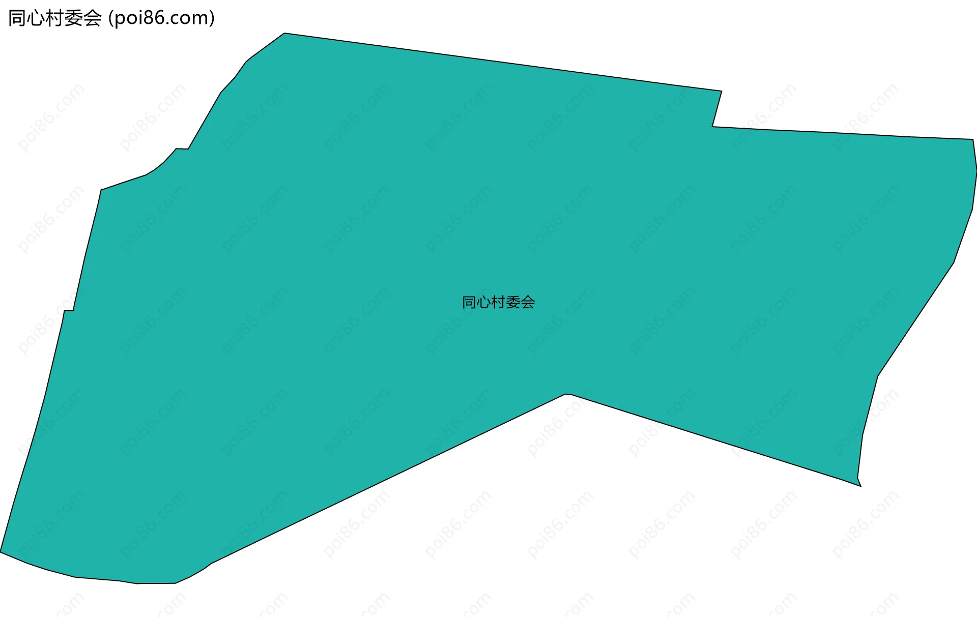同心村委会边界地图