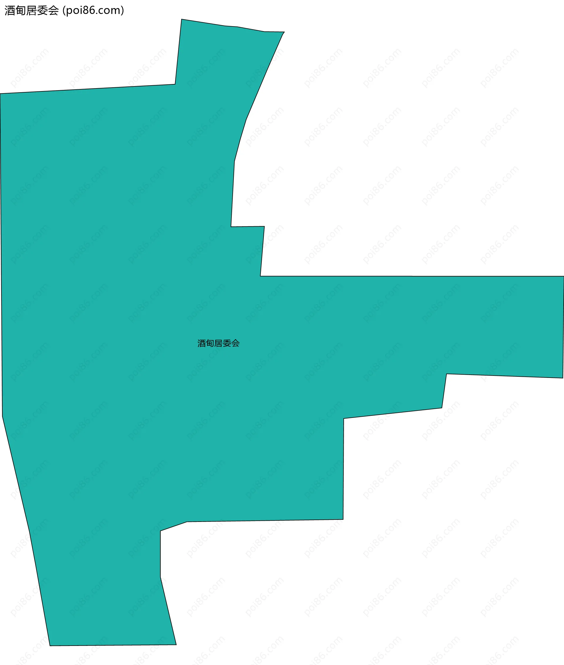 酒甸居委会边界地图