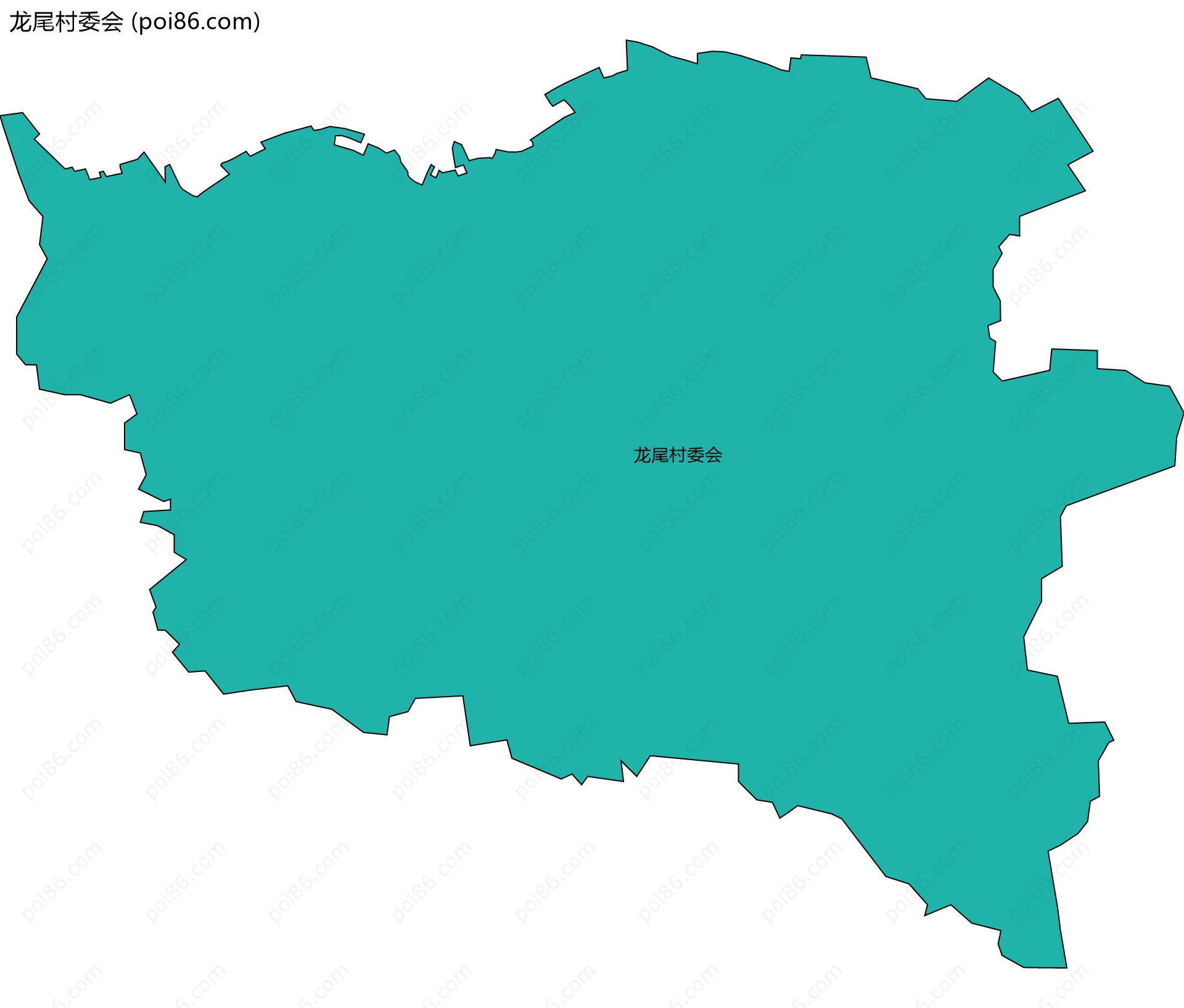 龙尾村委会边界地图