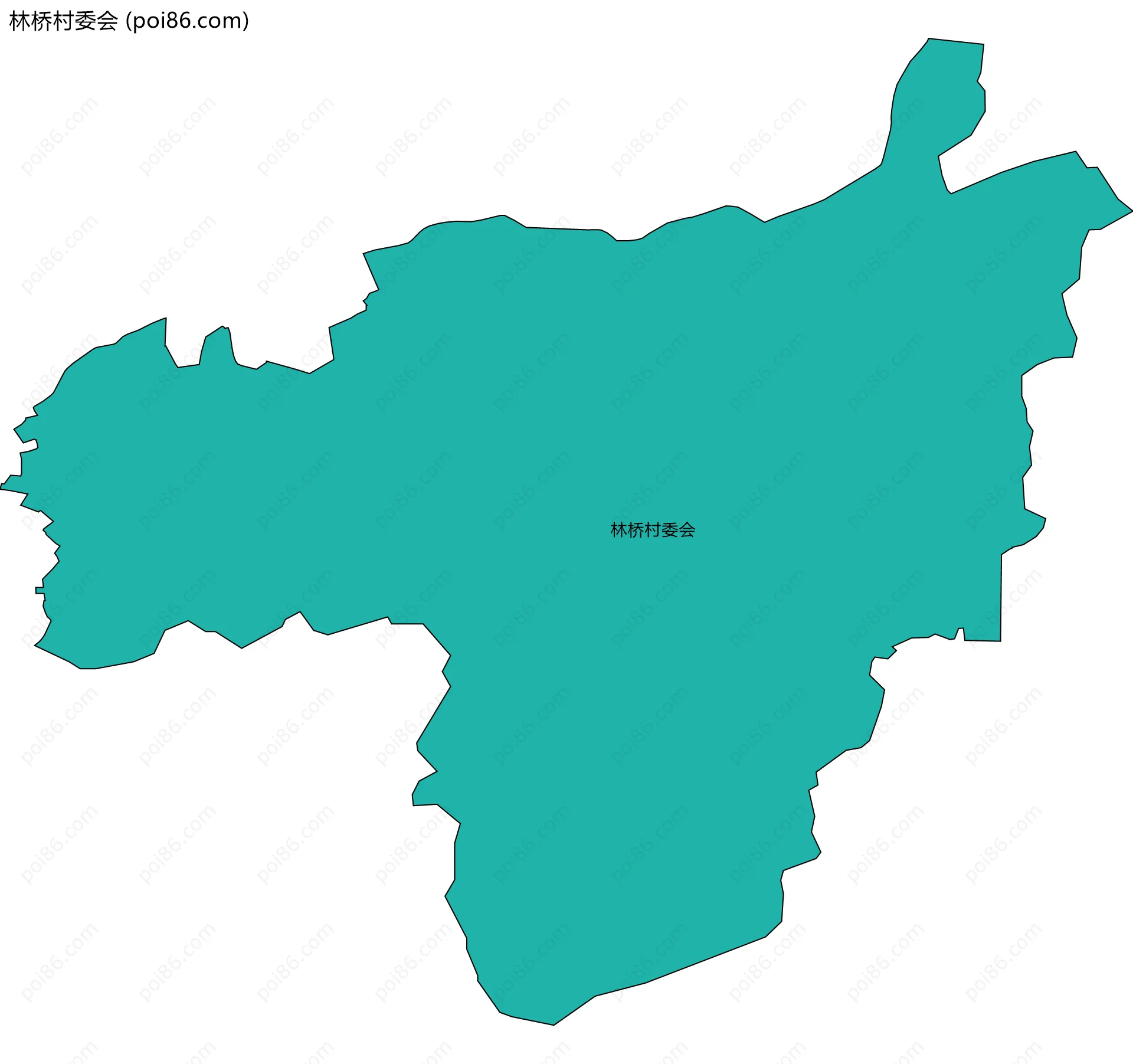 林桥村委会边界地图