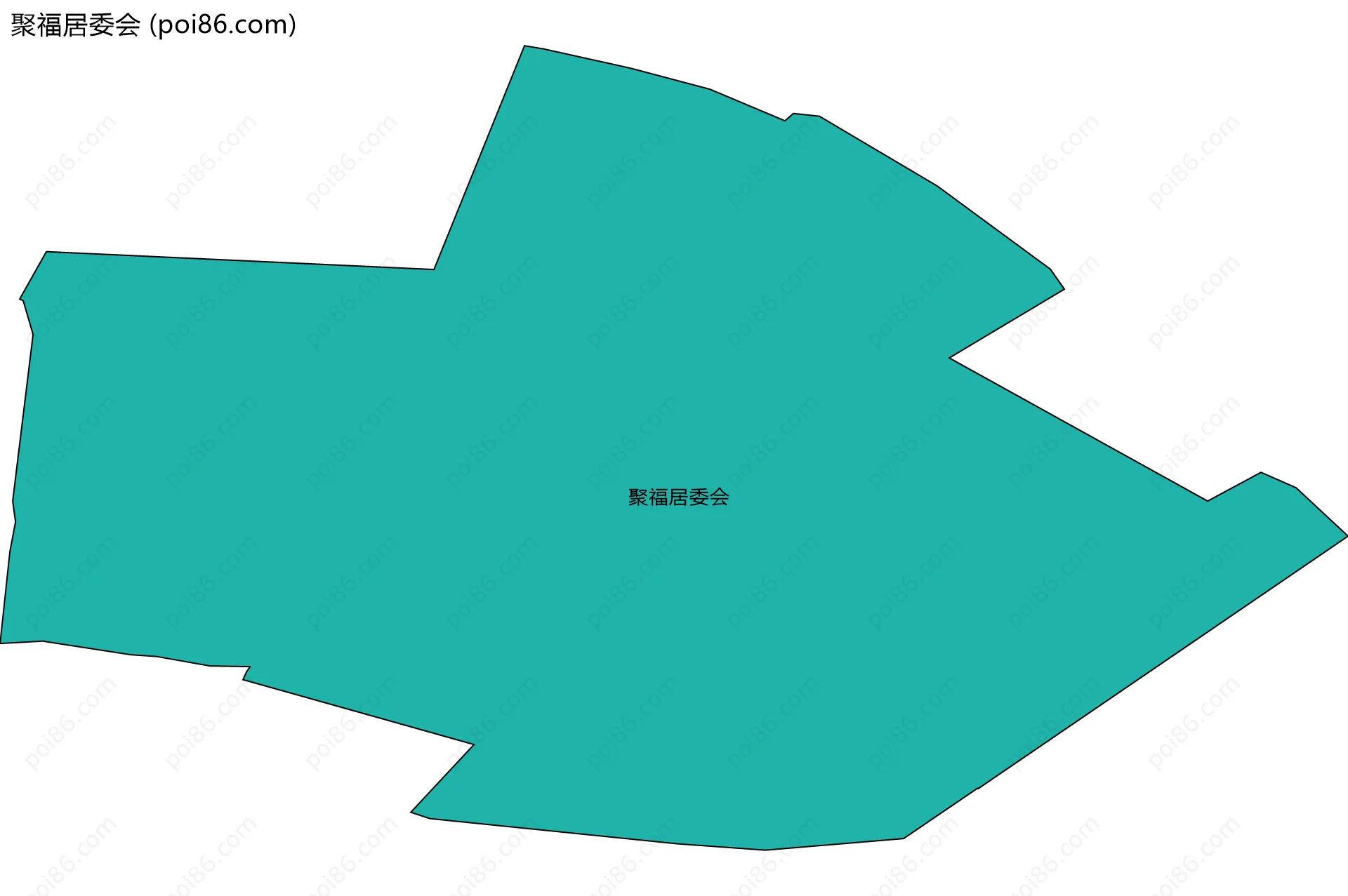 聚福居委会边界地图