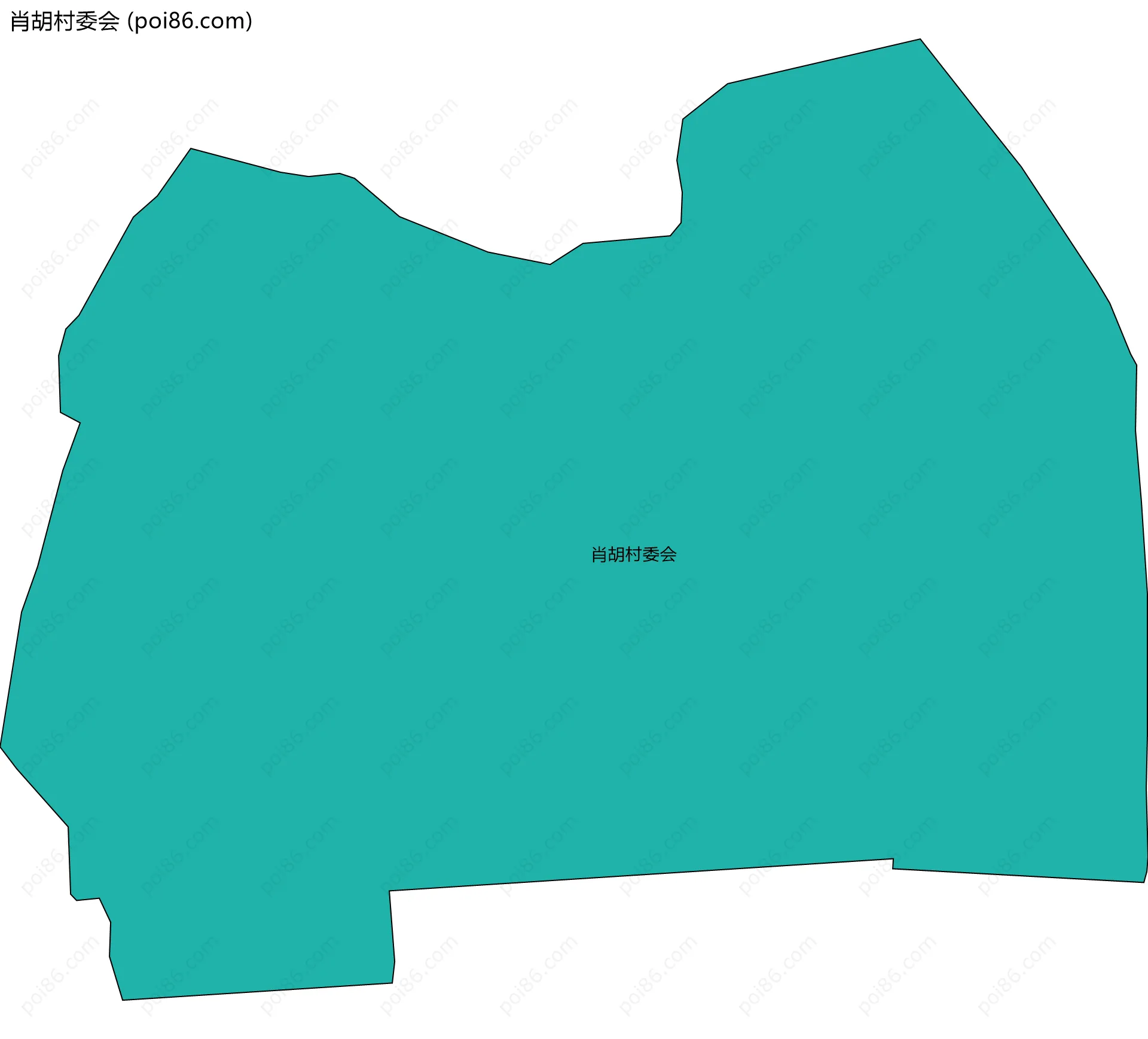 肖胡村委会边界地图