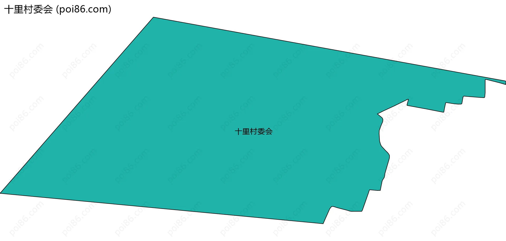 十里村委会边界地图