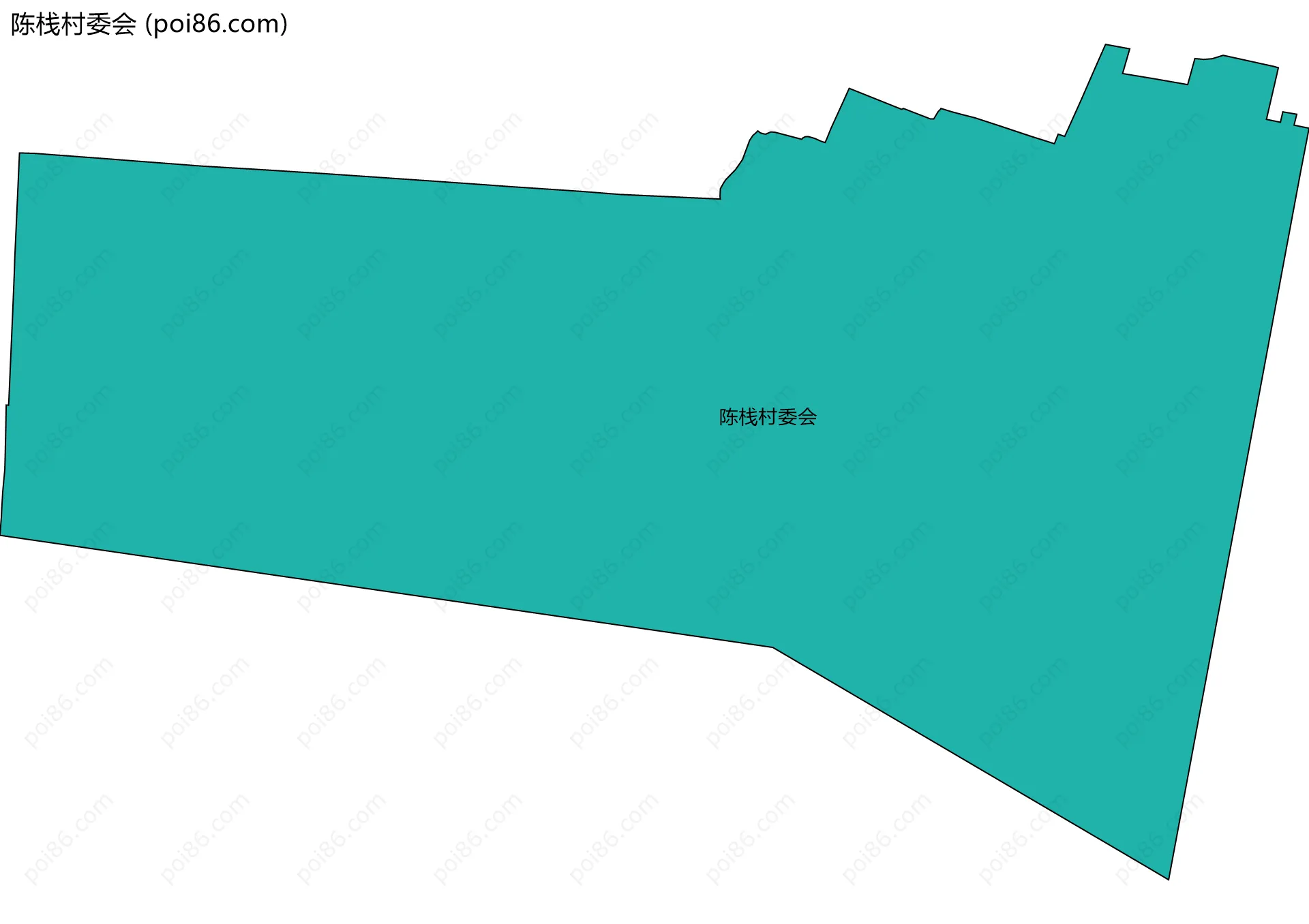 陈栈村委会边界地图