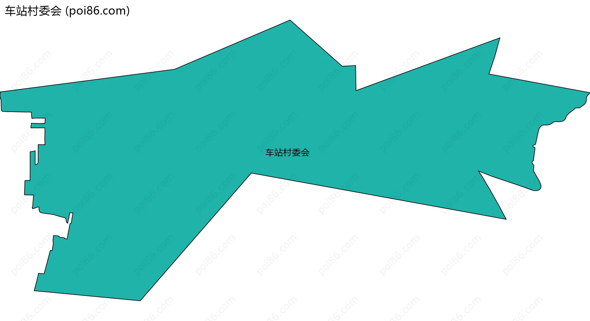 车站村委会边界地图