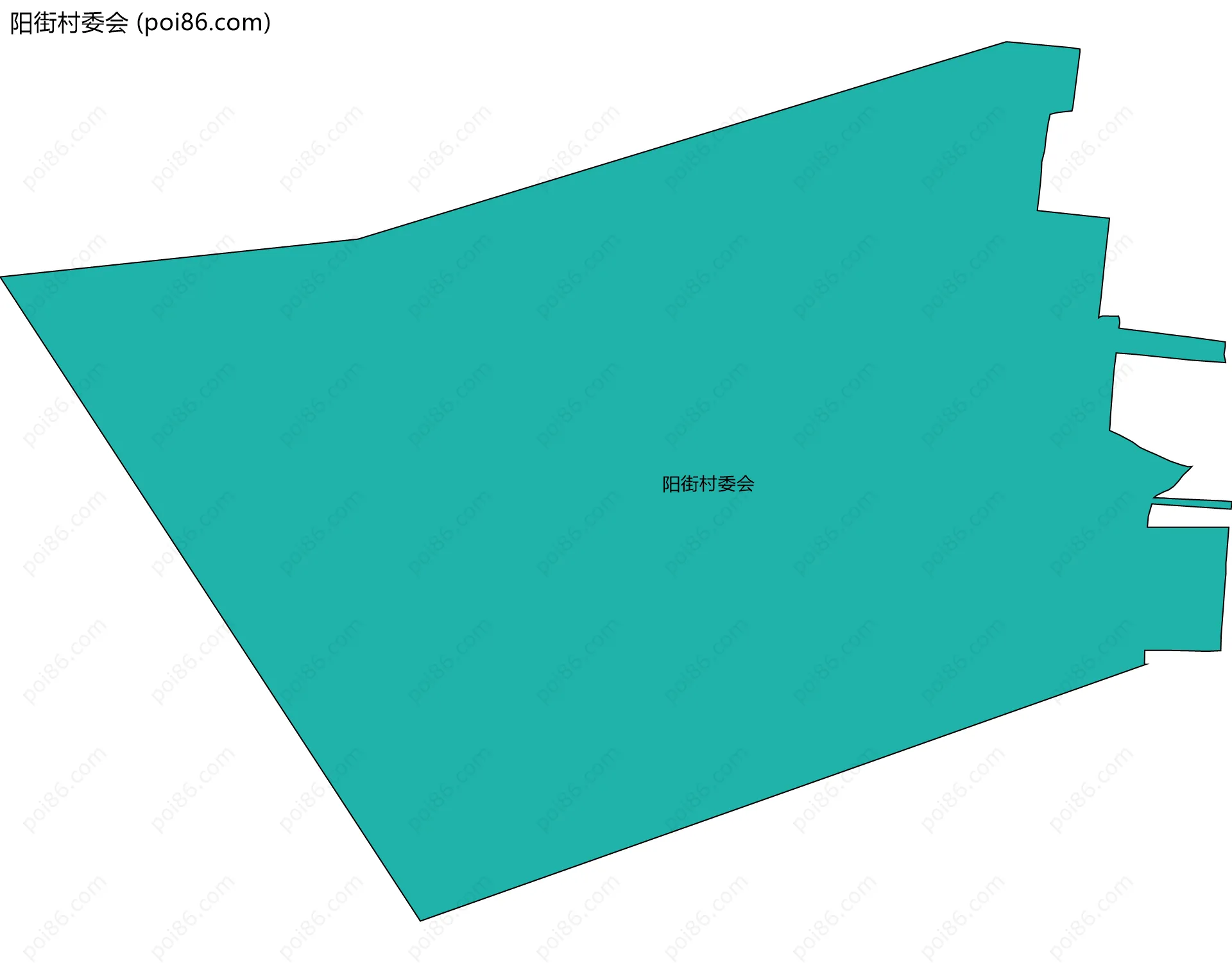 阳街村委会边界地图