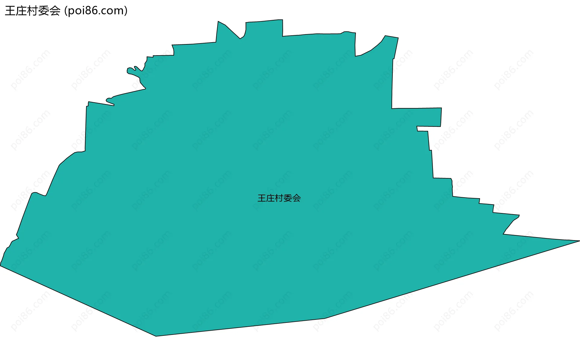 王庄村委会边界地图